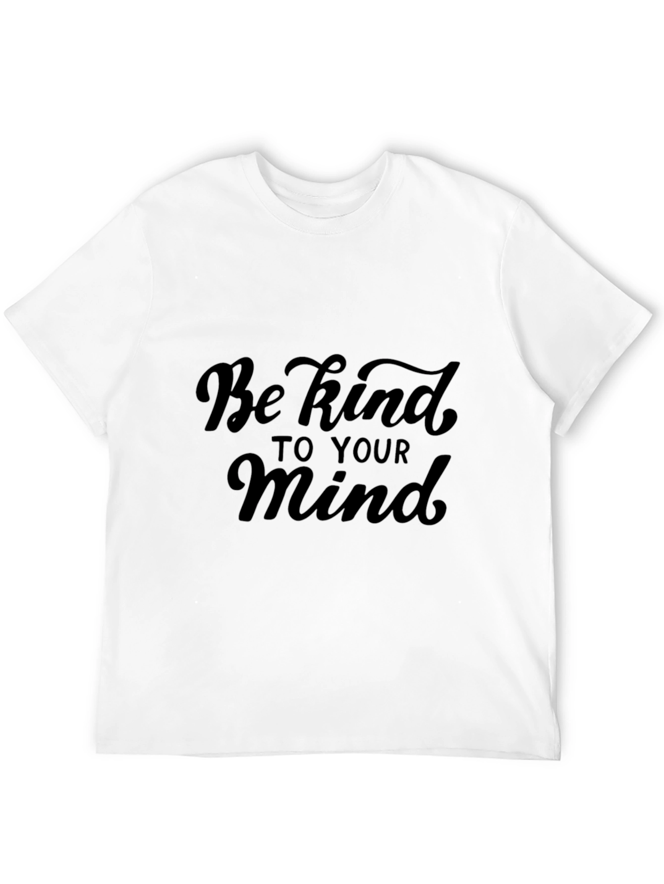 Black Be Kind to Your Mind T-Shirt - Classic Crew Neck Tee view 12