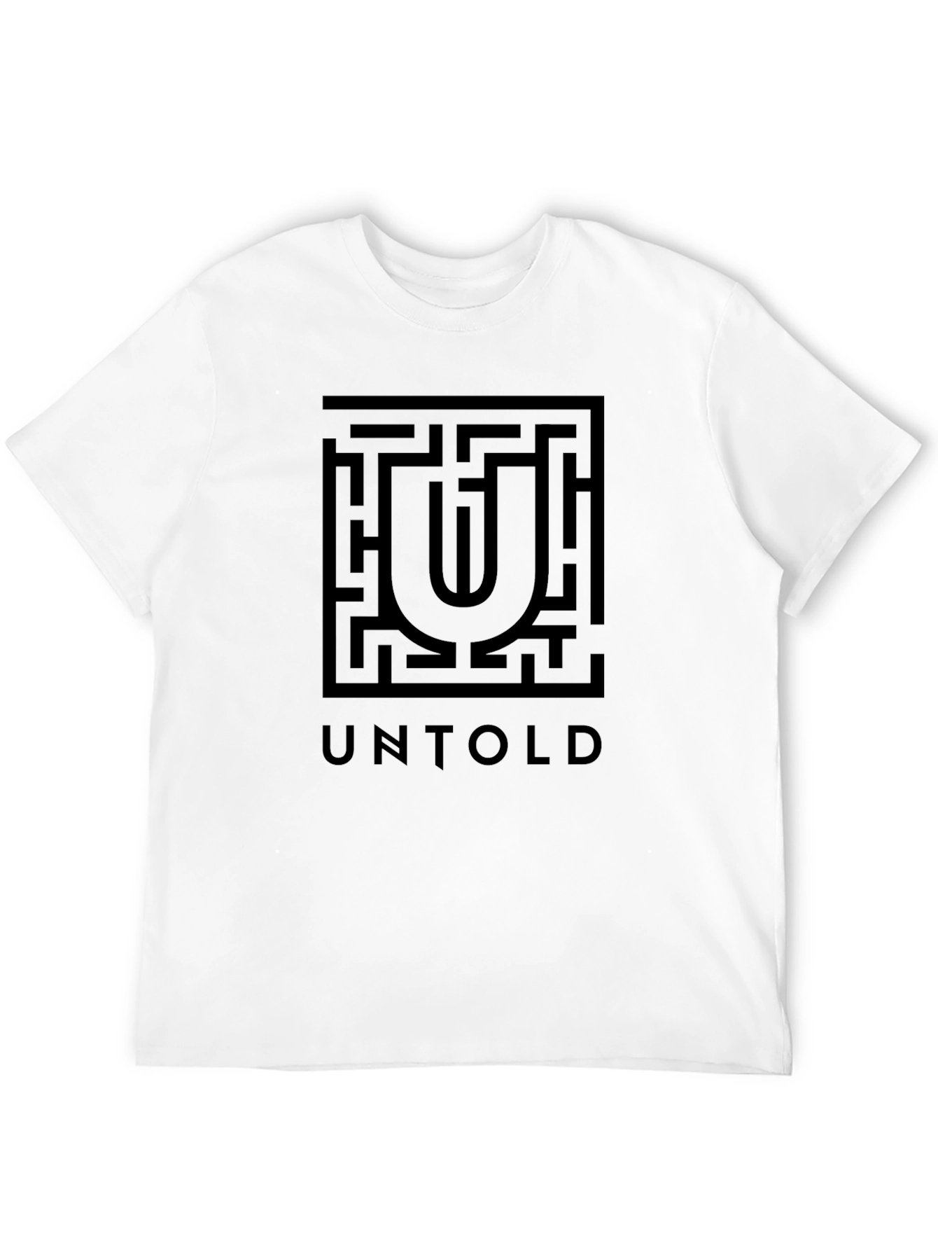 Untold Maze Graphic Tee - Stylish Black T-Shirt - 12