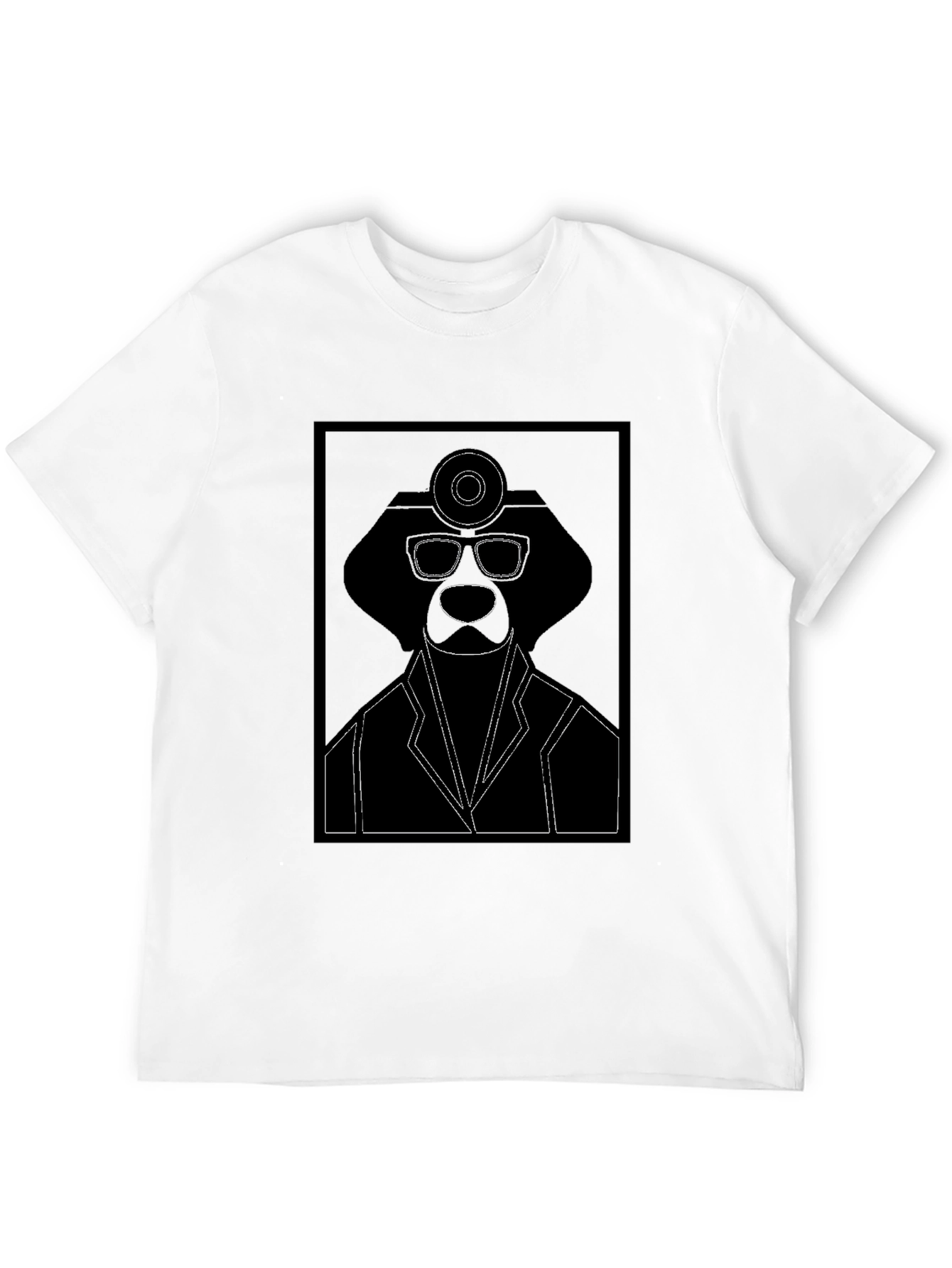 Black Doctor Dog Graphic Tee - Black view 12