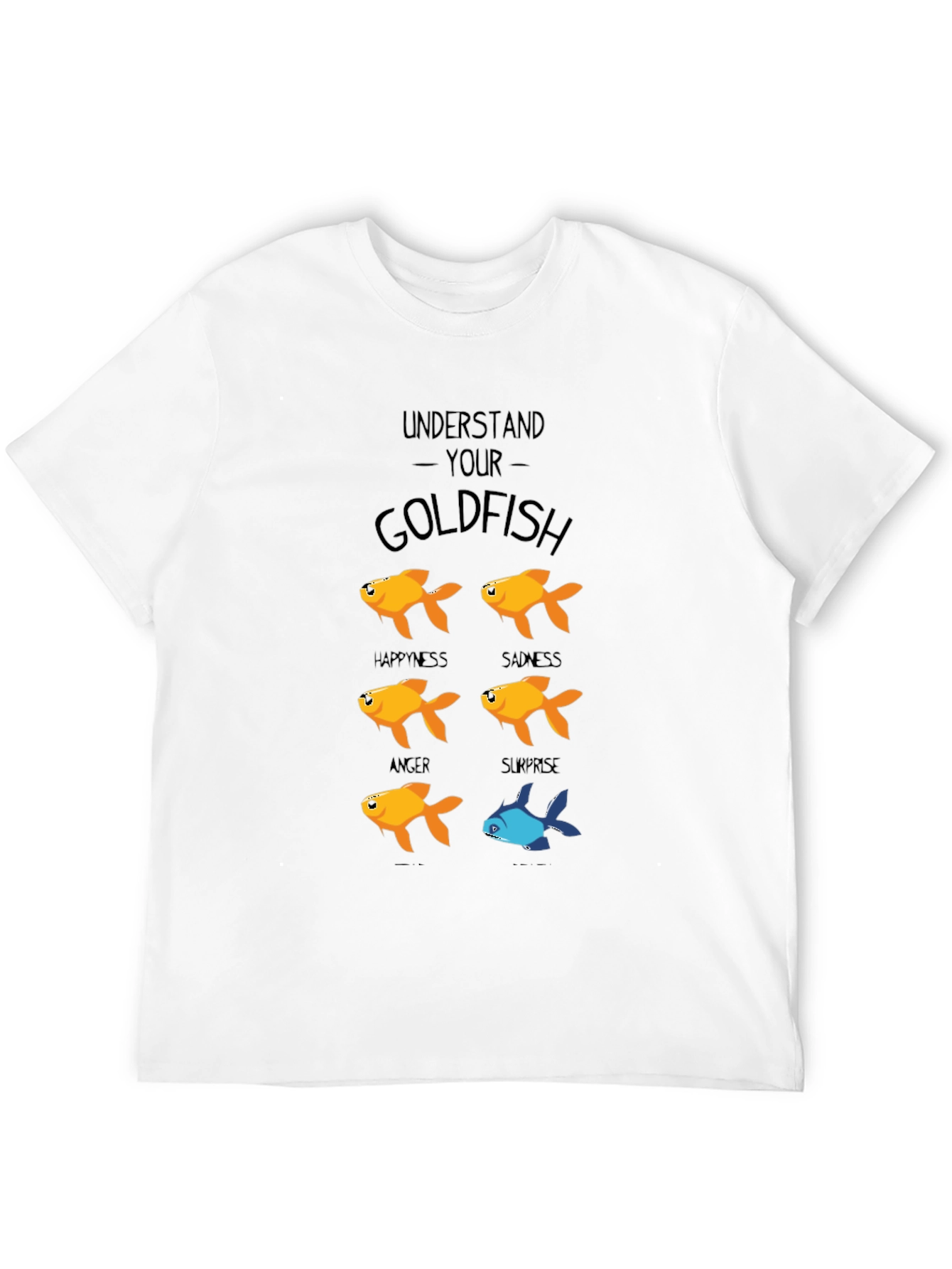 Black Funny Understand Your Goldfish Graphic T-Shirt view 12