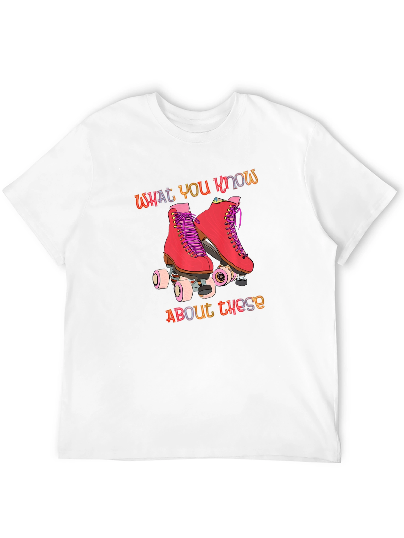 Black Retro Roller Skate Graphic T-Shirt view 12