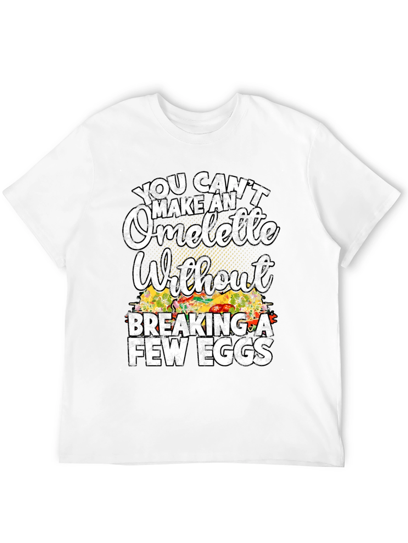 Black Funny Omelette Graphic T-Shirt - Chef Gift view 12