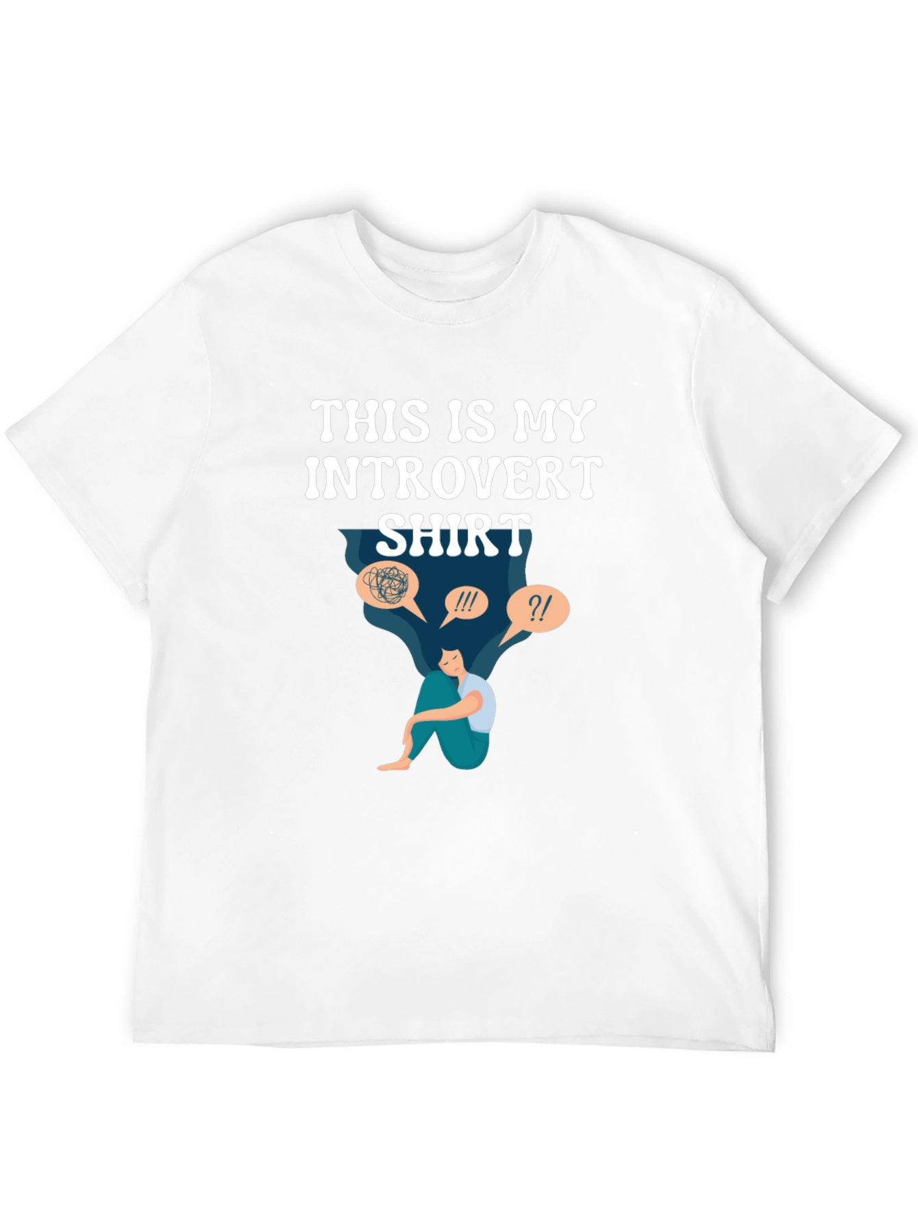 Black Introvert Shirt - Funny Graphic Tee view 12