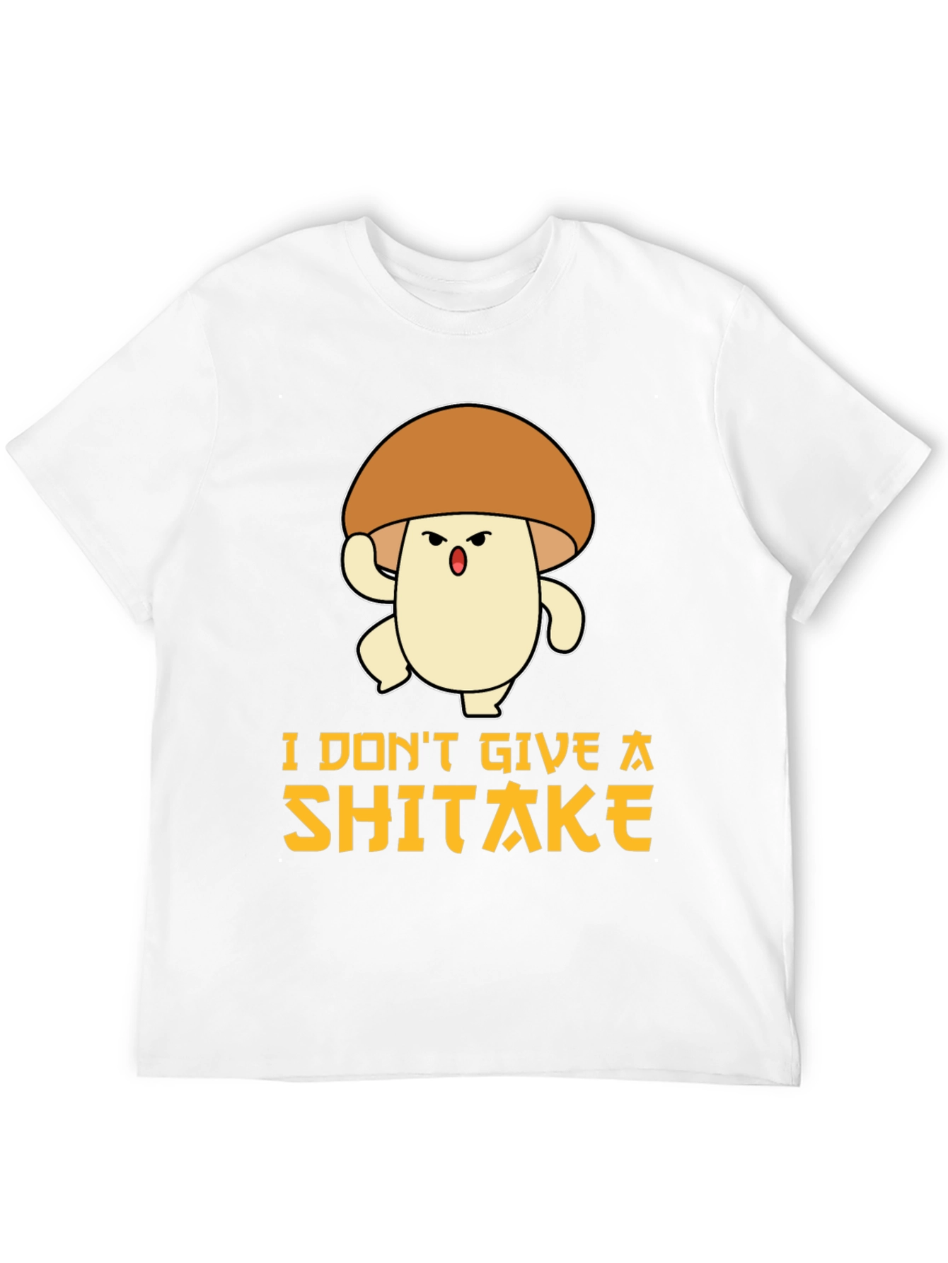 Black Funny Mushroom T-Shirt: I Don't Give A Shiitake view 12