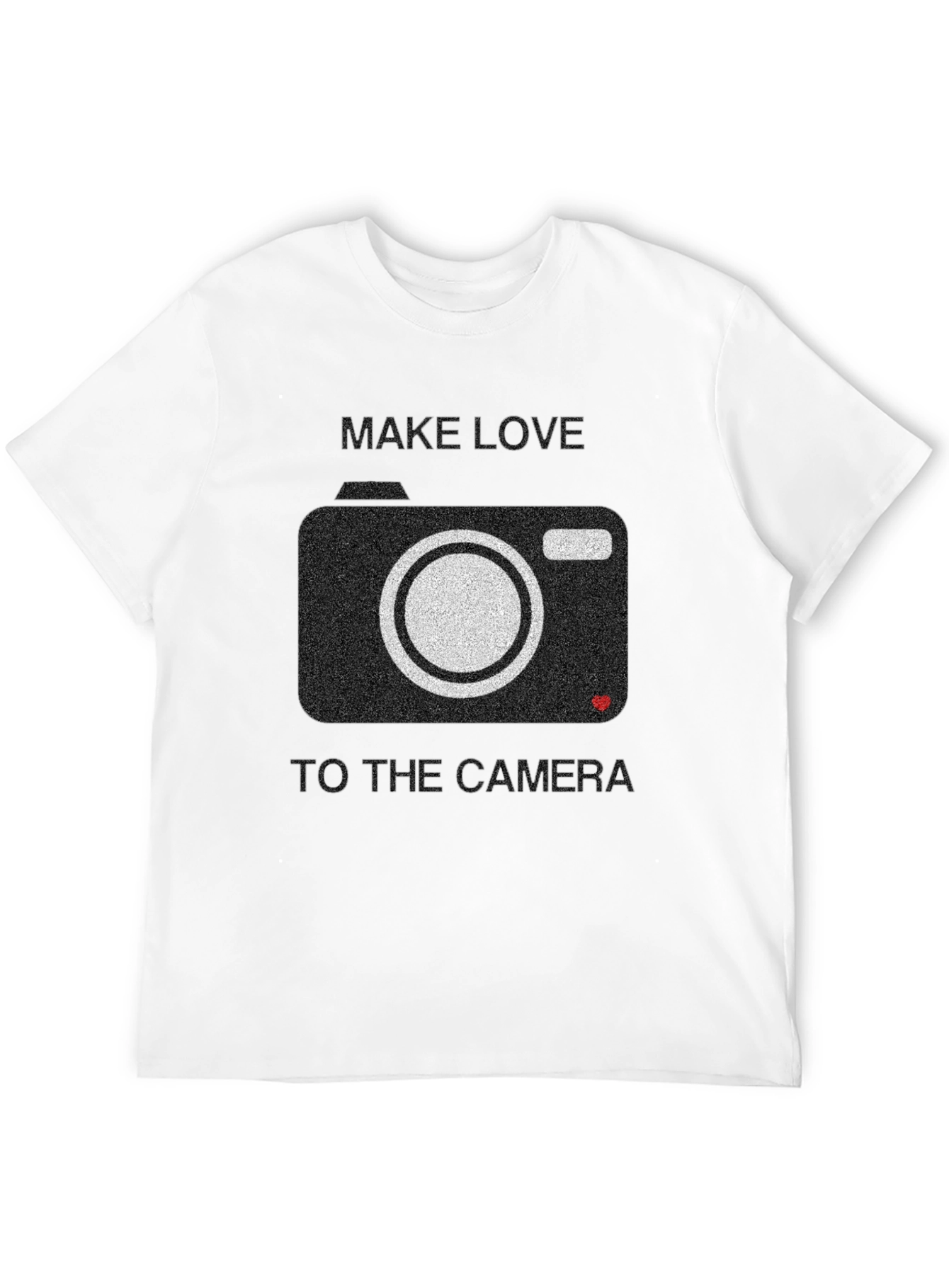 Black Make Love to the Camera Graphic Tee view 12