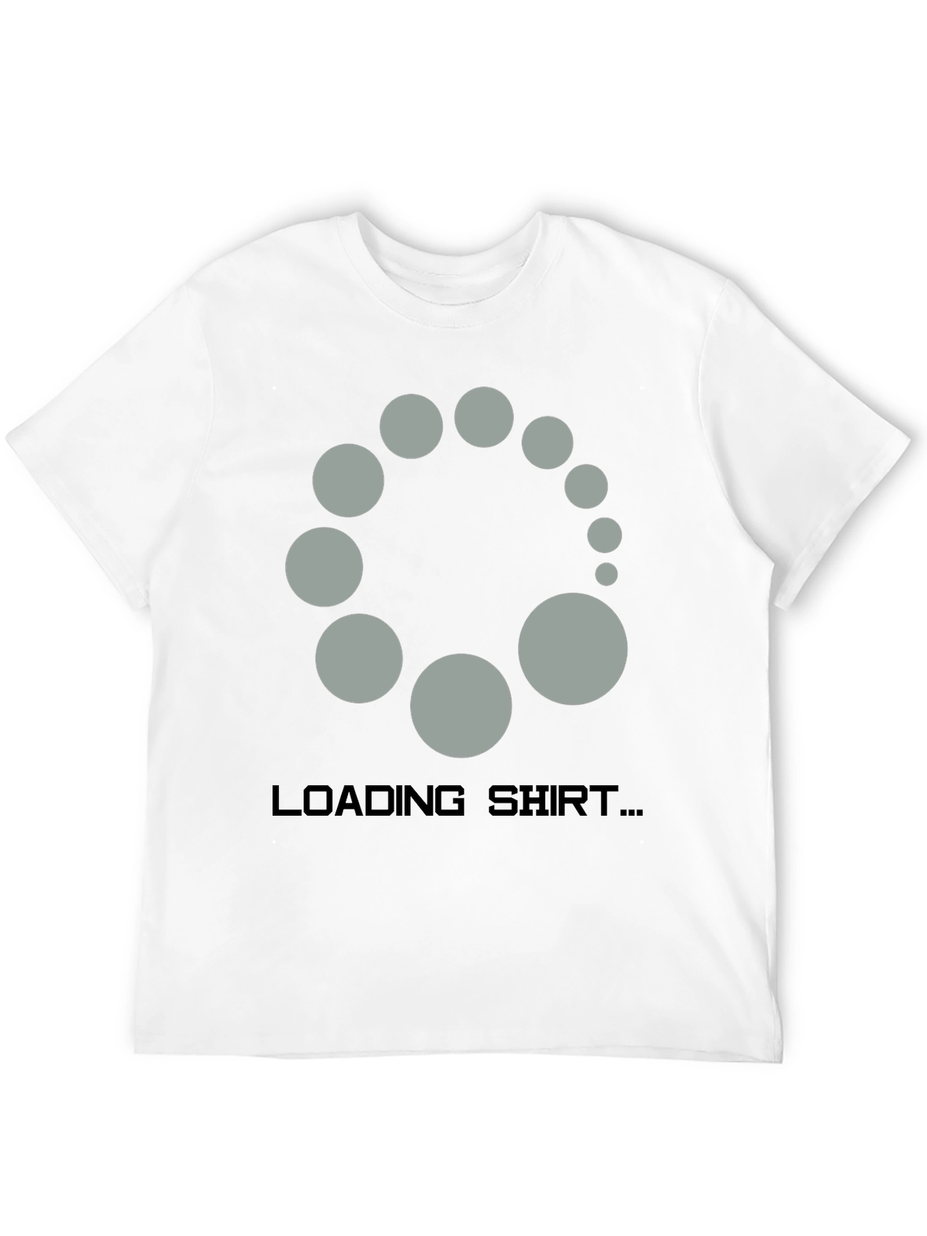 Black Loading Shirt Novelty Graphic Tee view 12