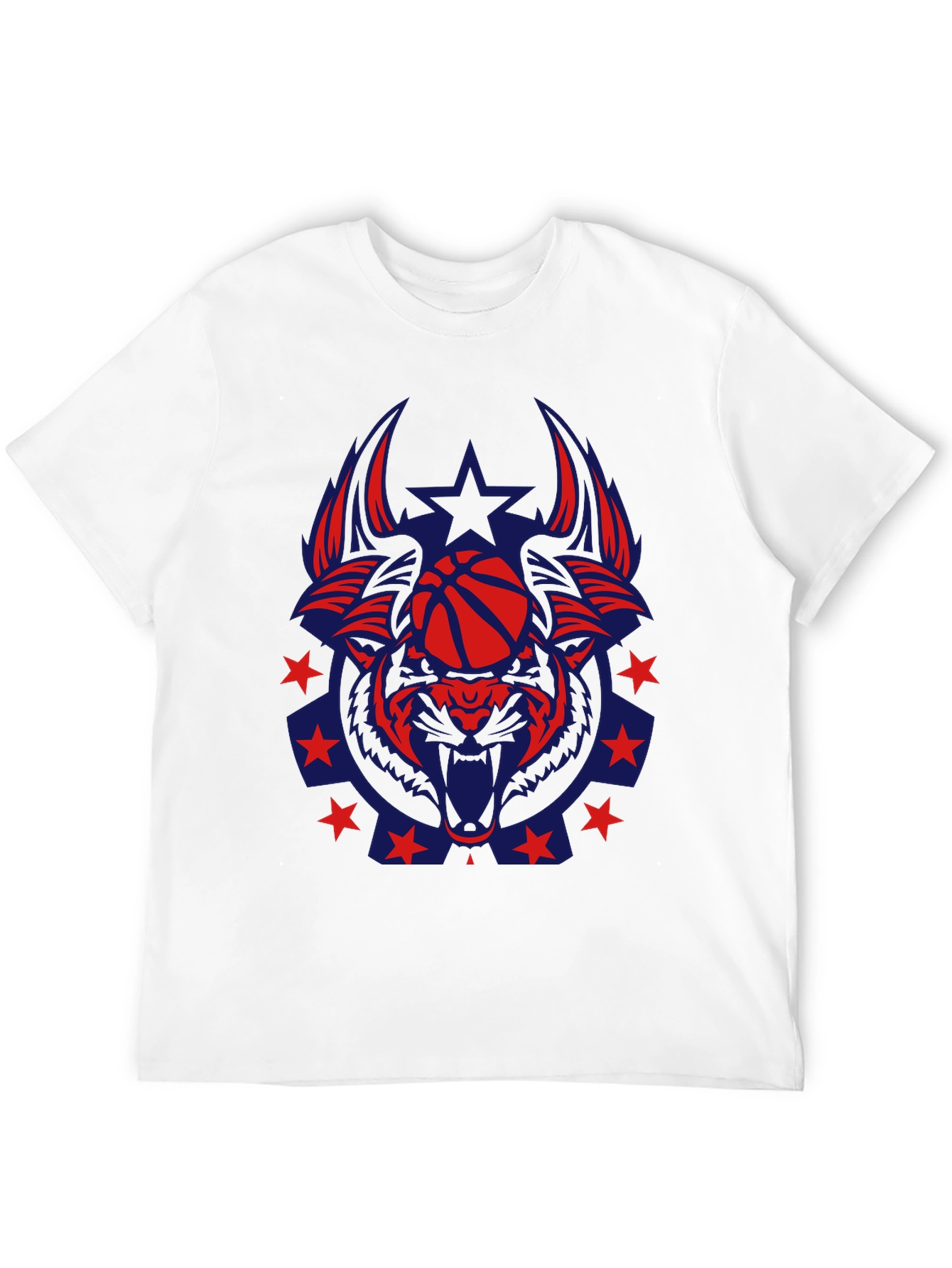 Black Wolf Basketball Graphic Tee - Unique Design view 12