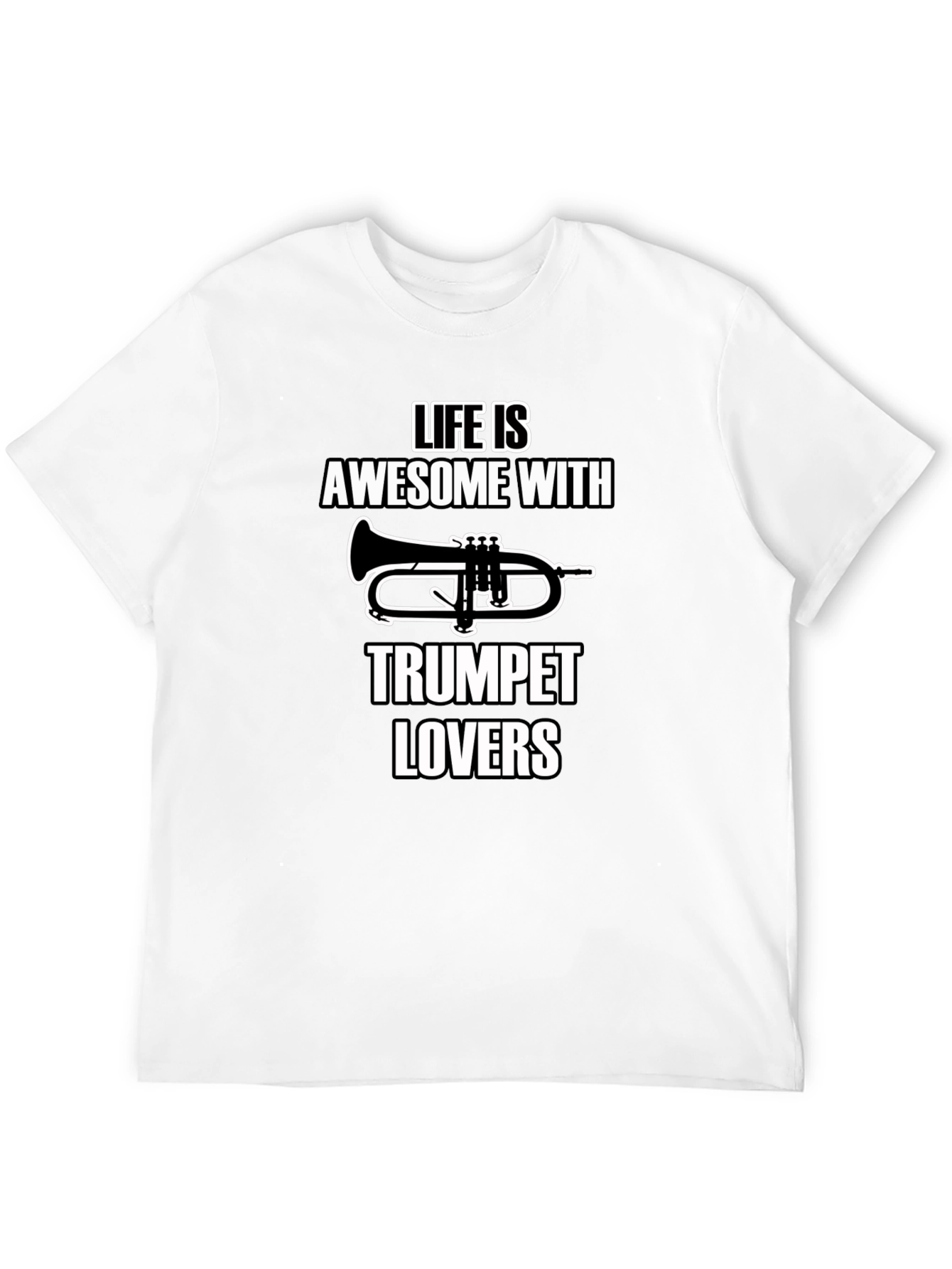 Black Awesome Trumpet Lovers Graphic Tee view 12