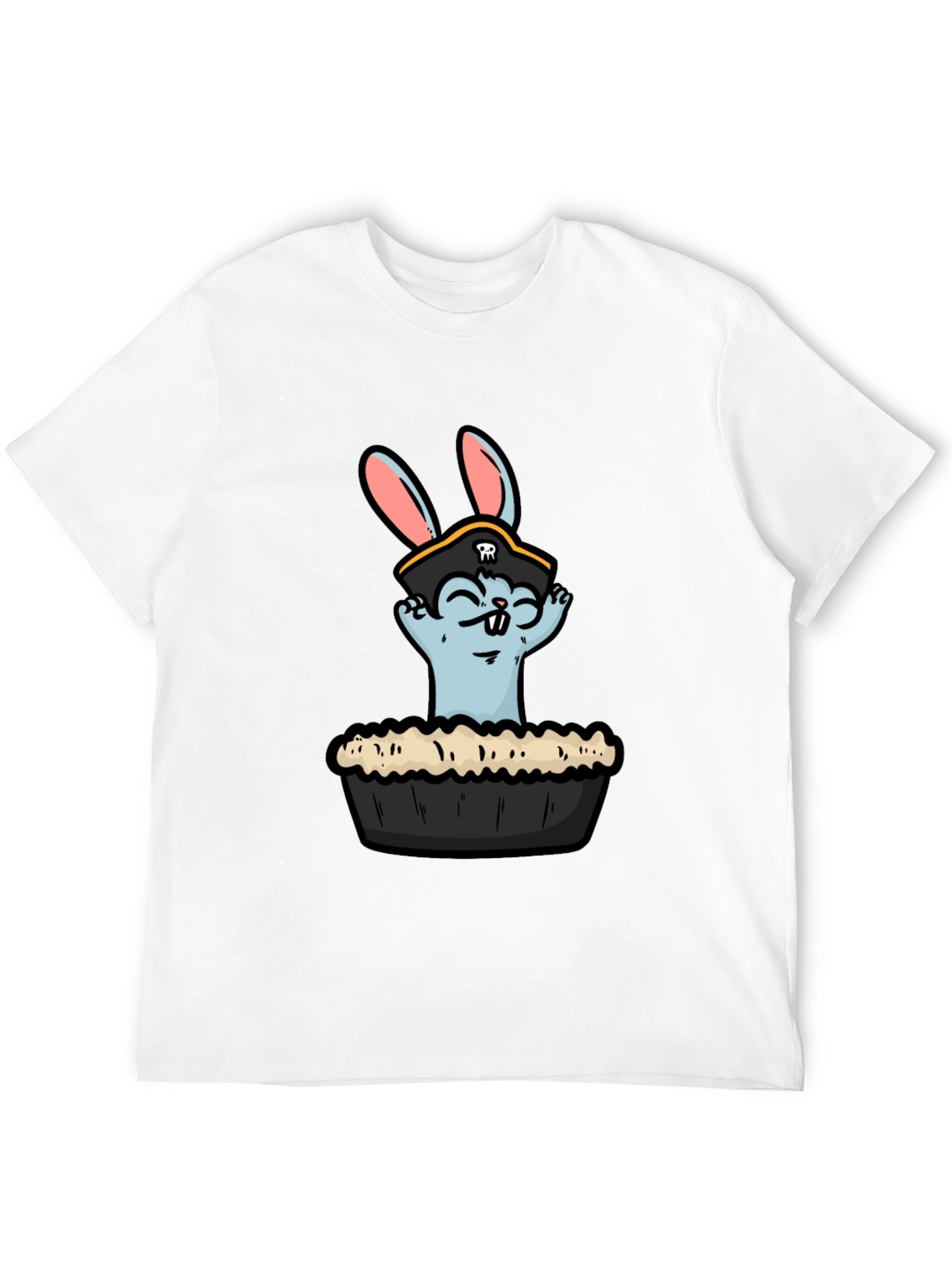 Black Pirate Pie Bunny T-Shirt view 12