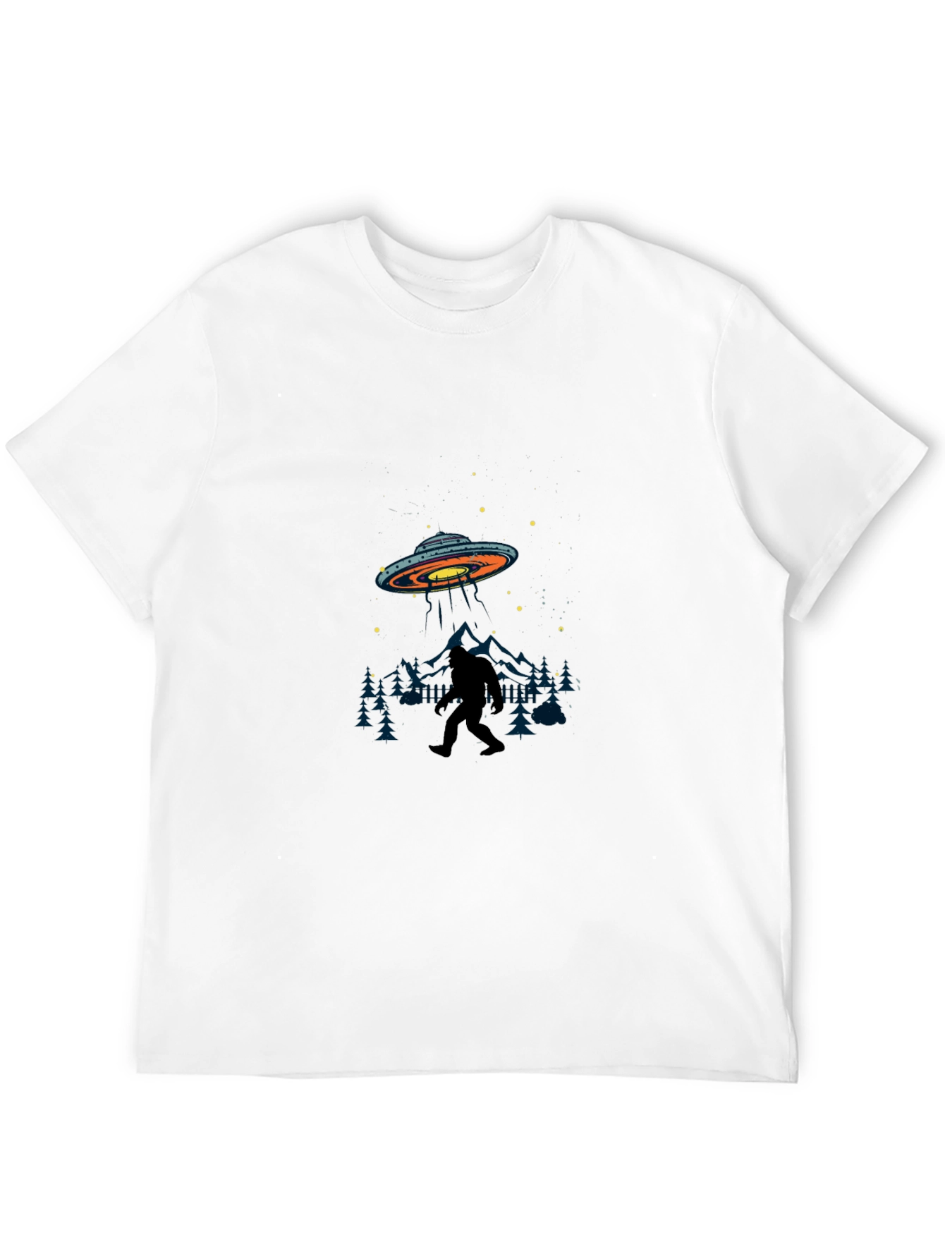 Black Bigfoot UFO T-Shirt - Black view 12