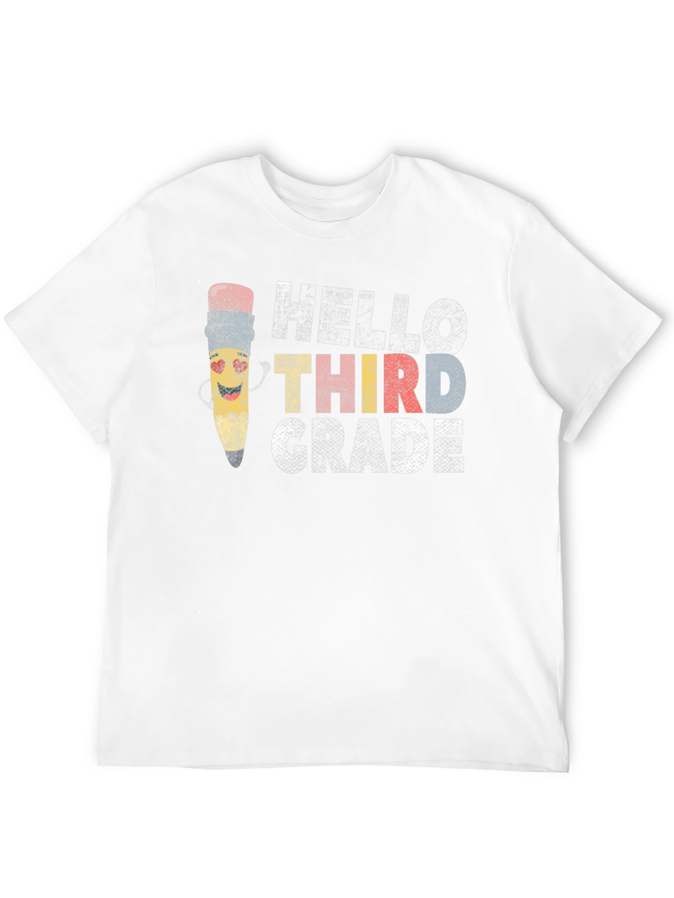 Black Hello Third Grade T-Shirt - Back to School Teacher Tee view 12