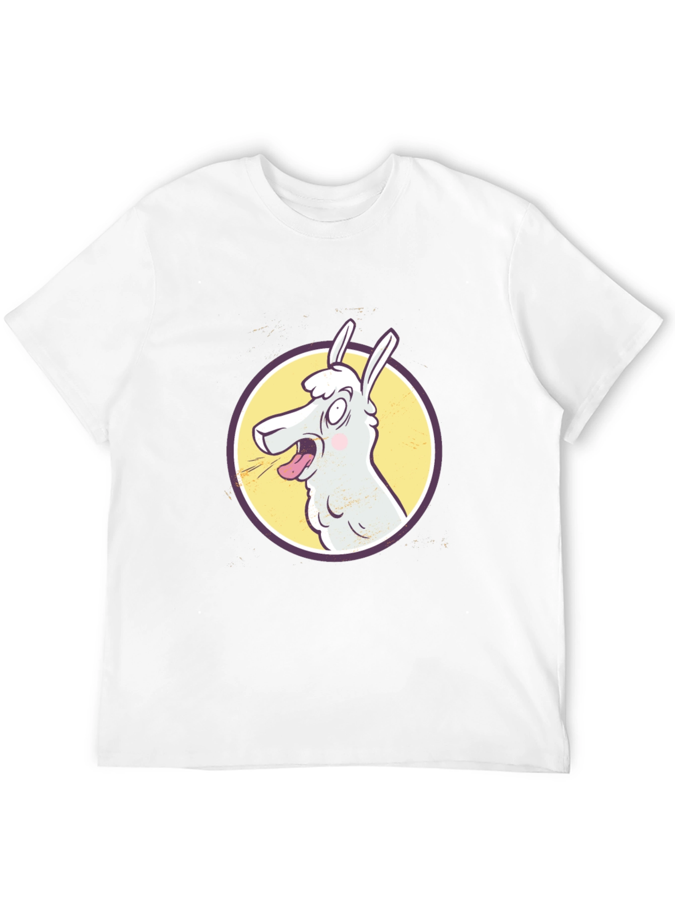 Black Crazy Llama Graphic Tee view 12