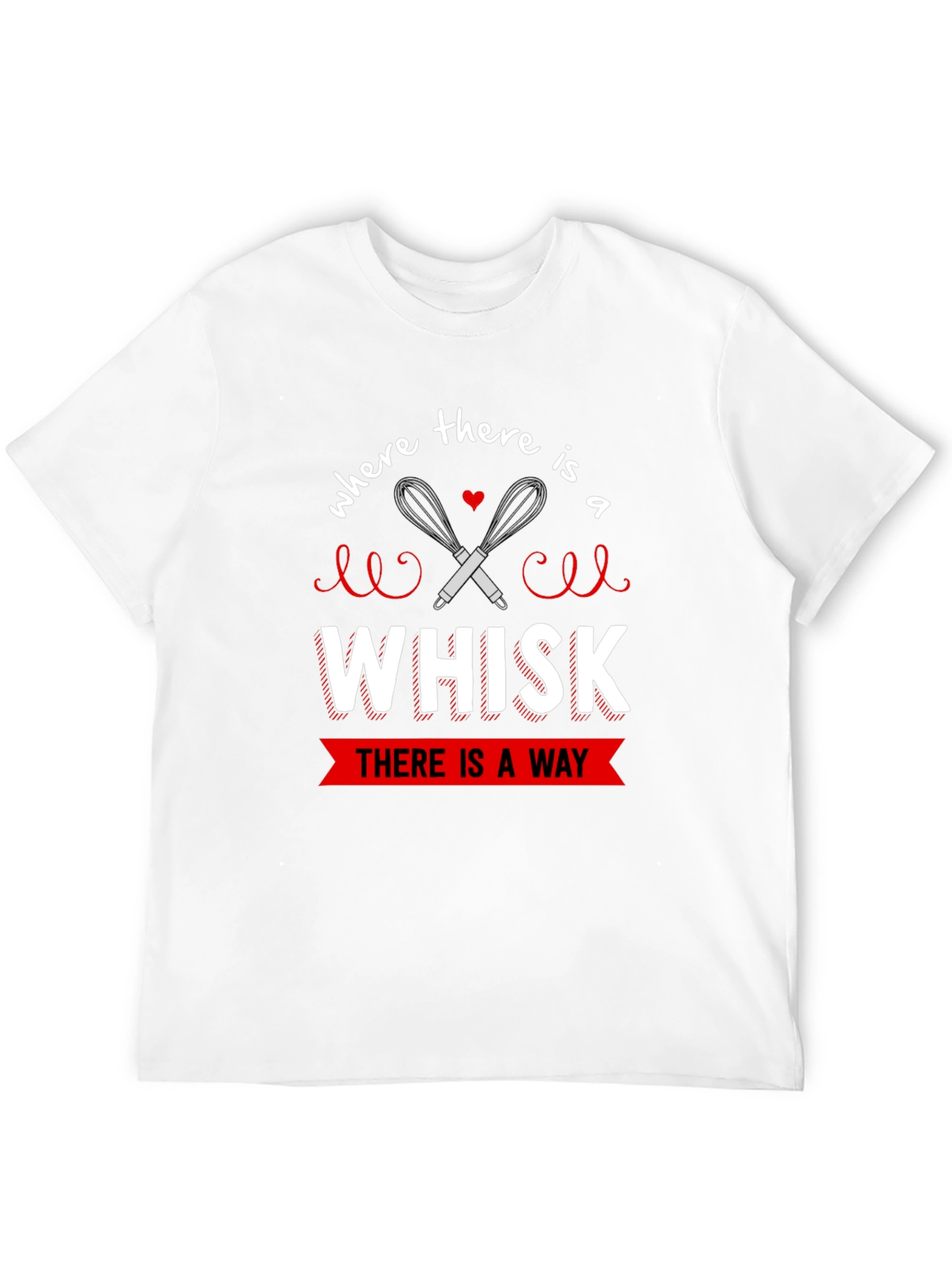 Black Whisk There is a Way Unisex T-Shirt view 12