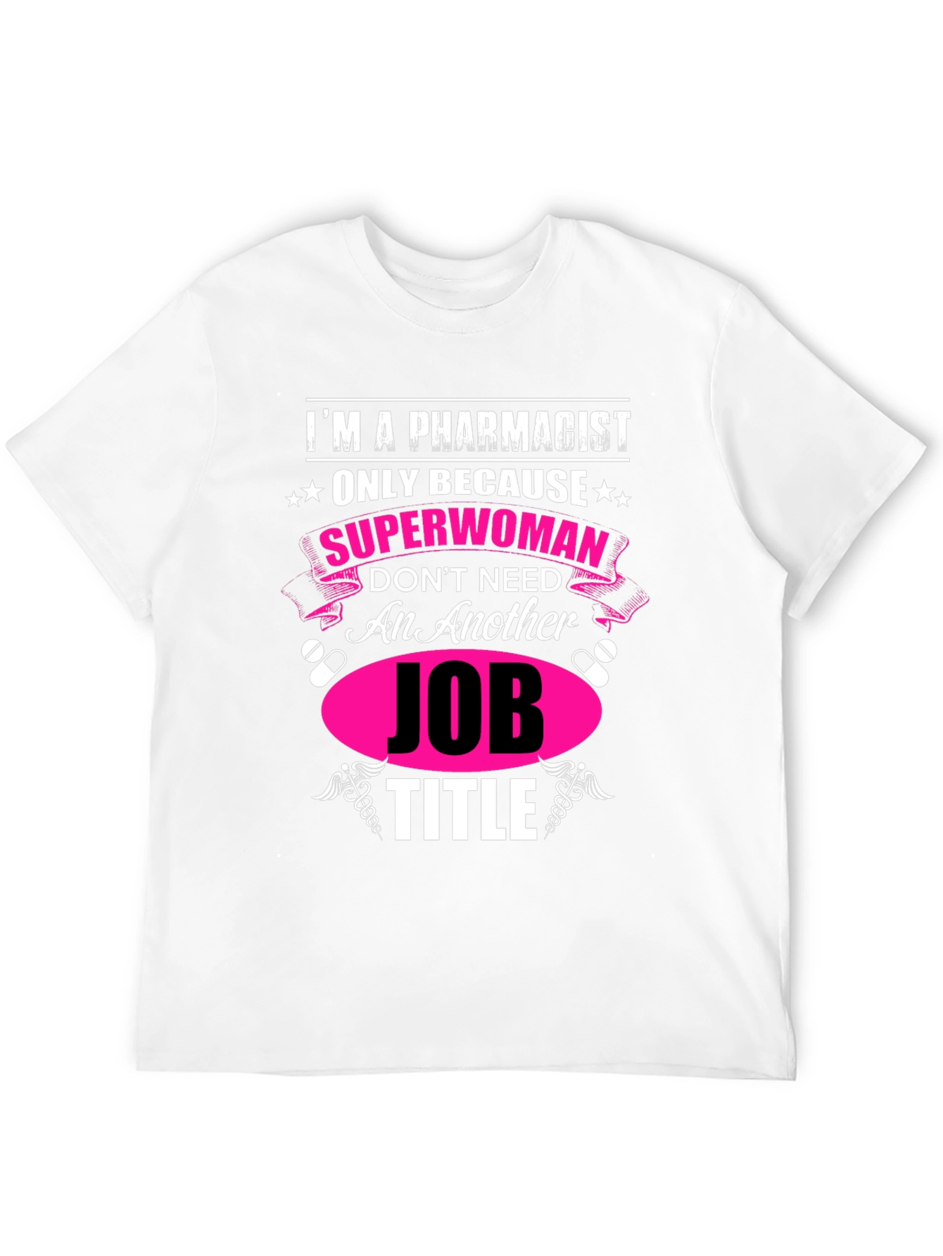 Black Pharmacist Superwoman Novelty Graphic Tee view 12