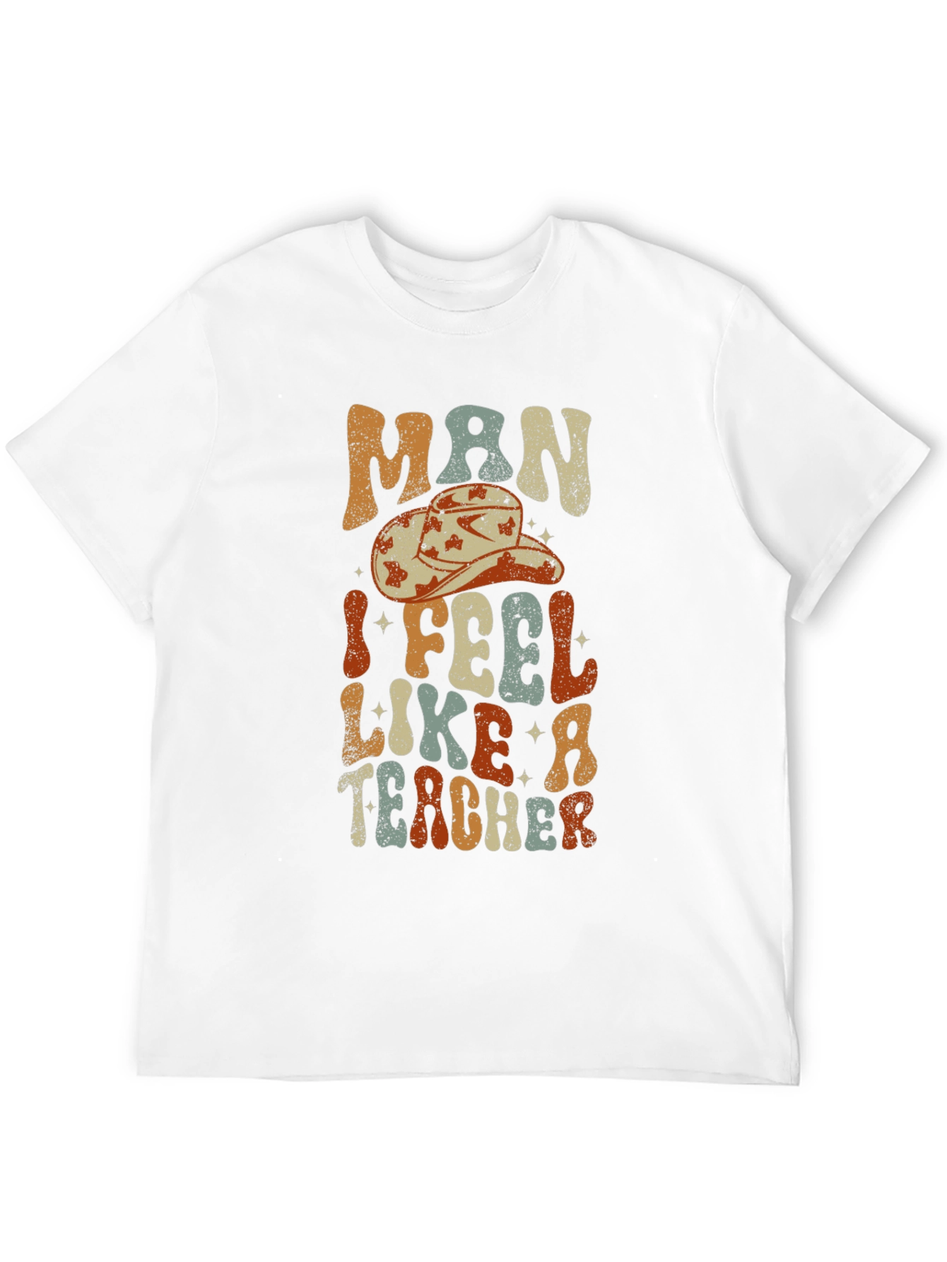 Black Man I Feel Like a Teacher Graphic T-Shirt view 12
