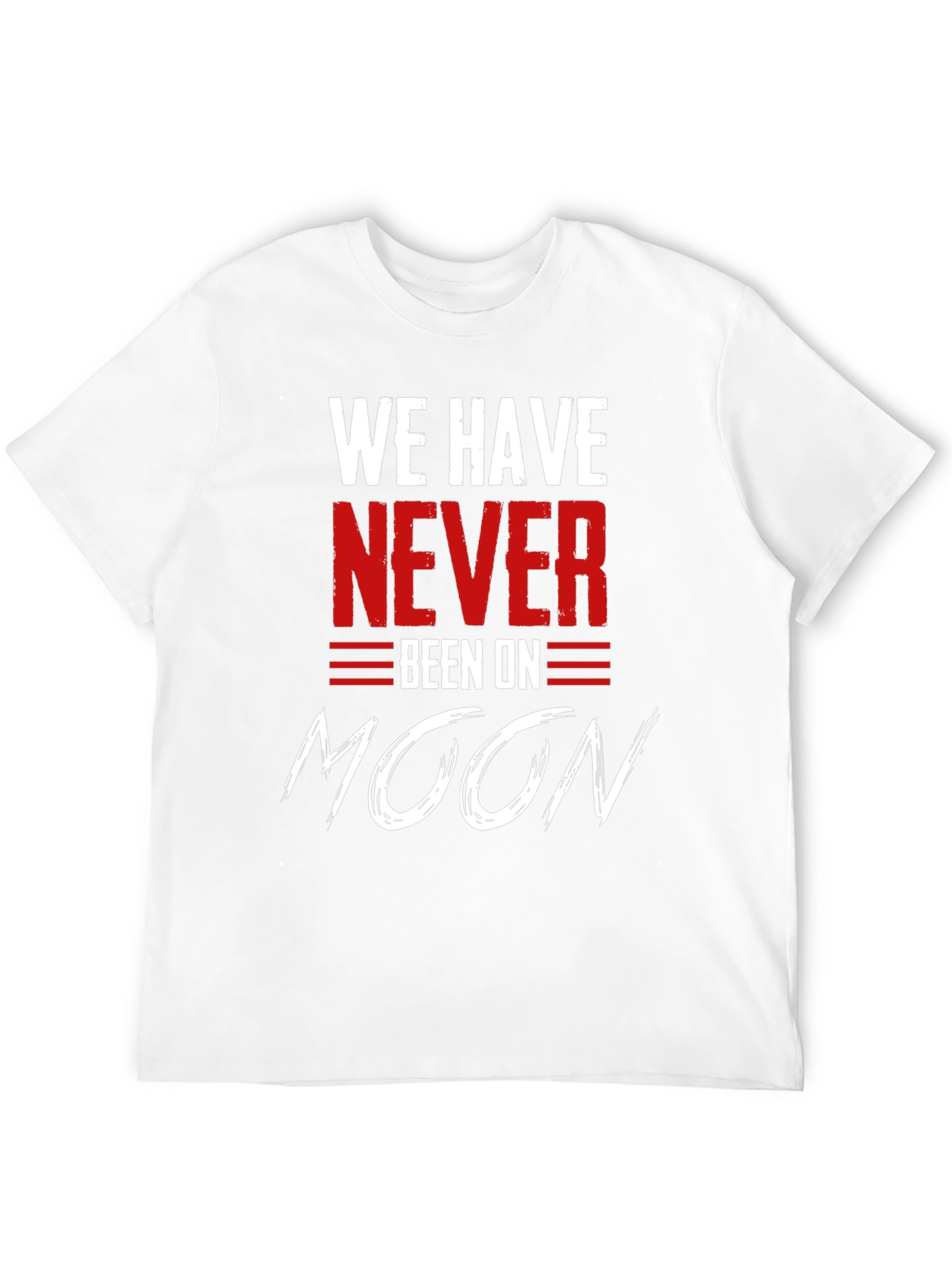 Black We Have Never Been On Moon T-Shirt view 12