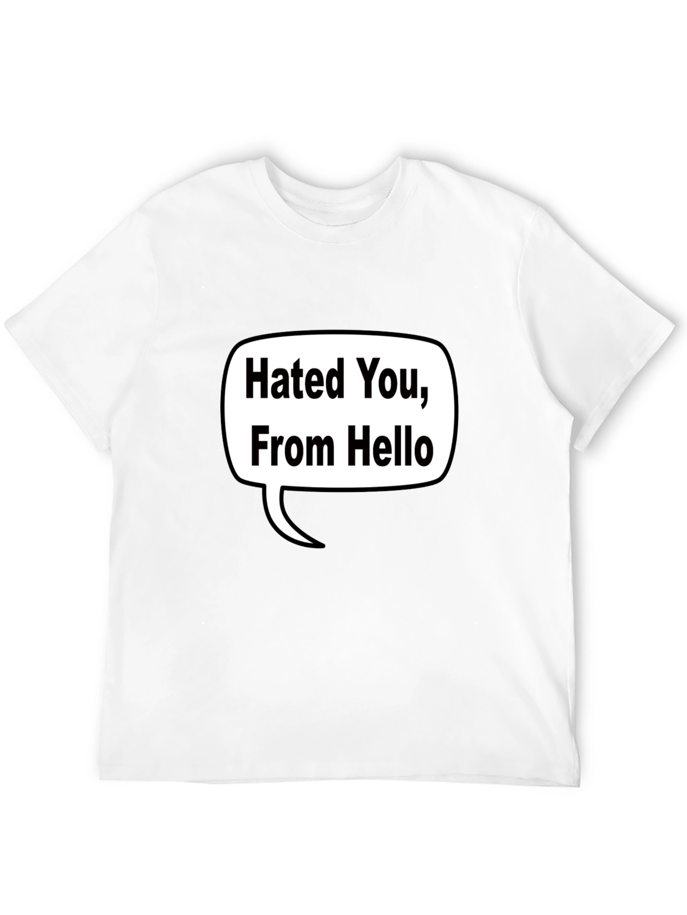 Black Hated You, From Hello T-Shirt - Black view 12