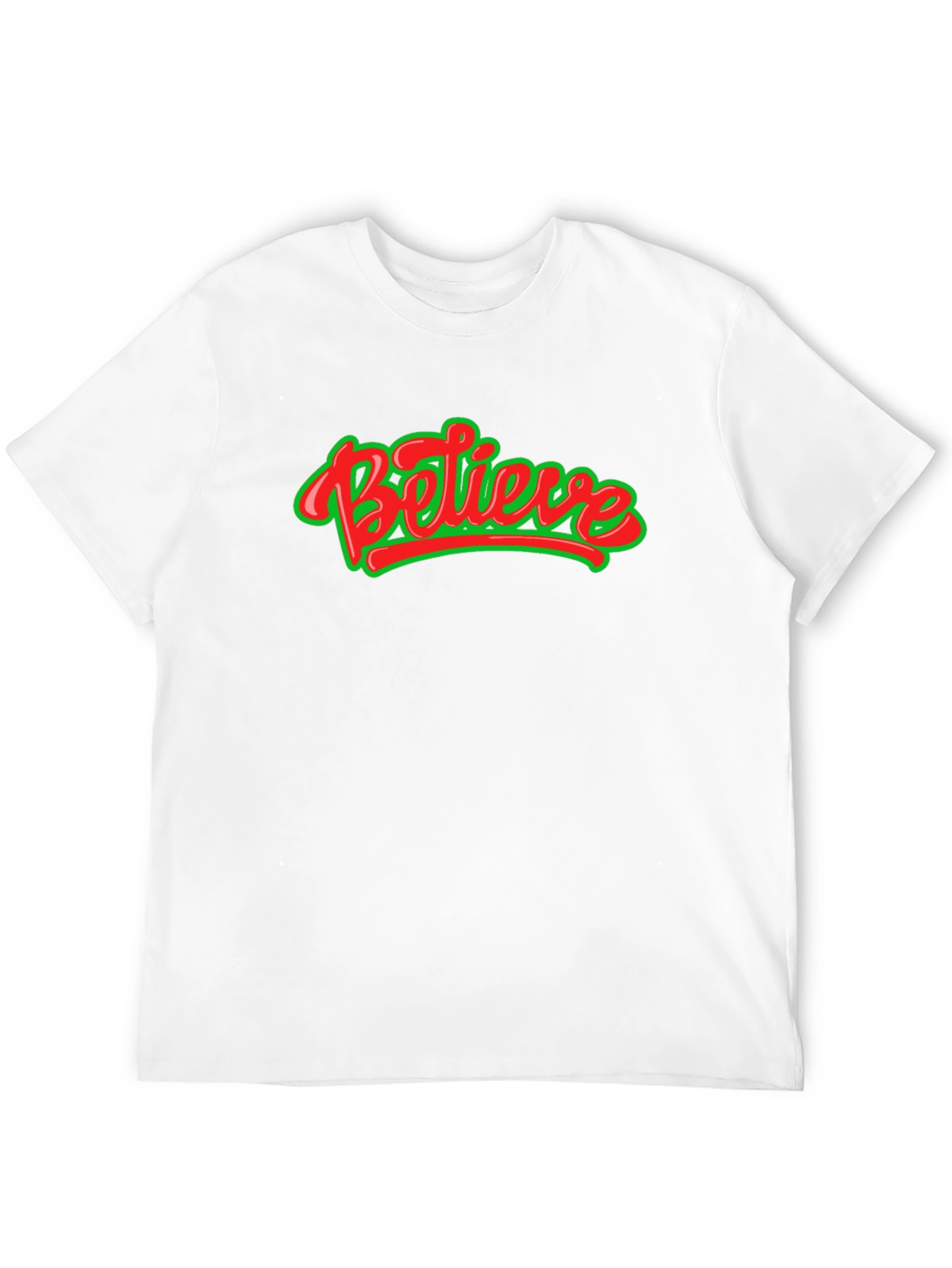 Black Believe Graphic Tee - Black Crew Neck Shirt view 12