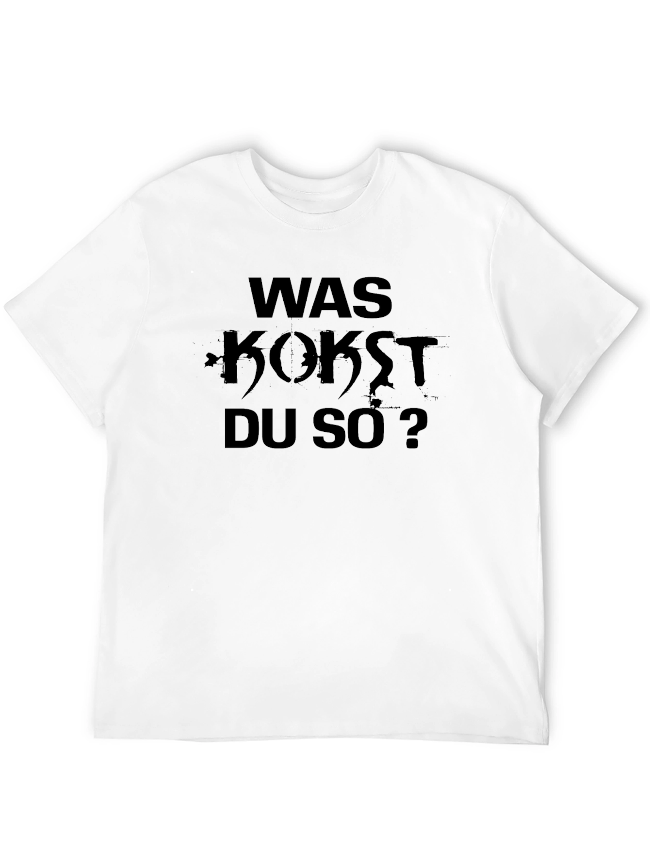 Black Was Kokst Du So? Black Graphic T-Shirt view 12