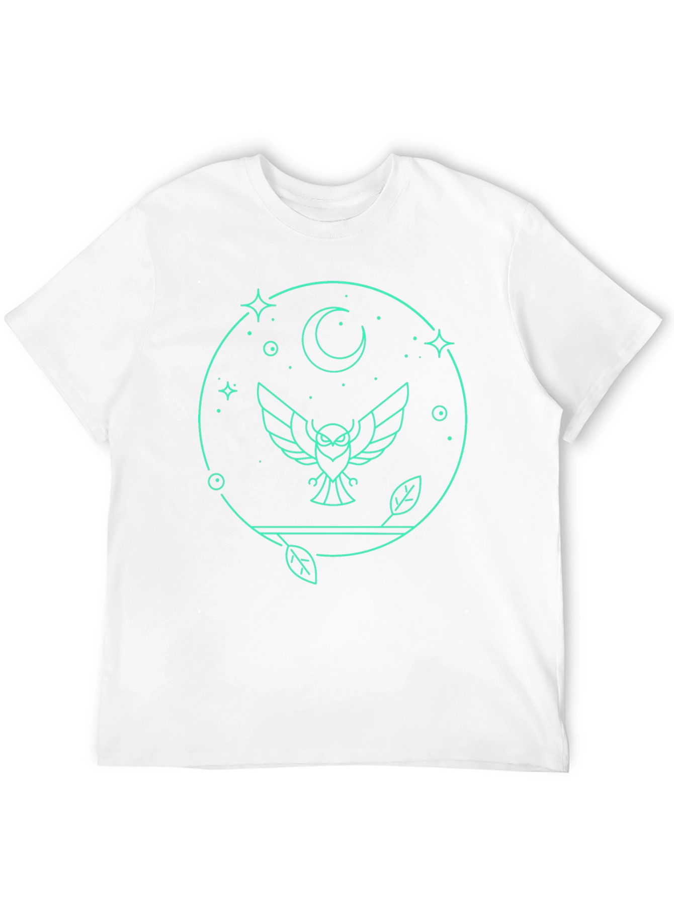 Black Owl Moon Graphic Tee - Stylish & Unique Black T-Shirt view 12