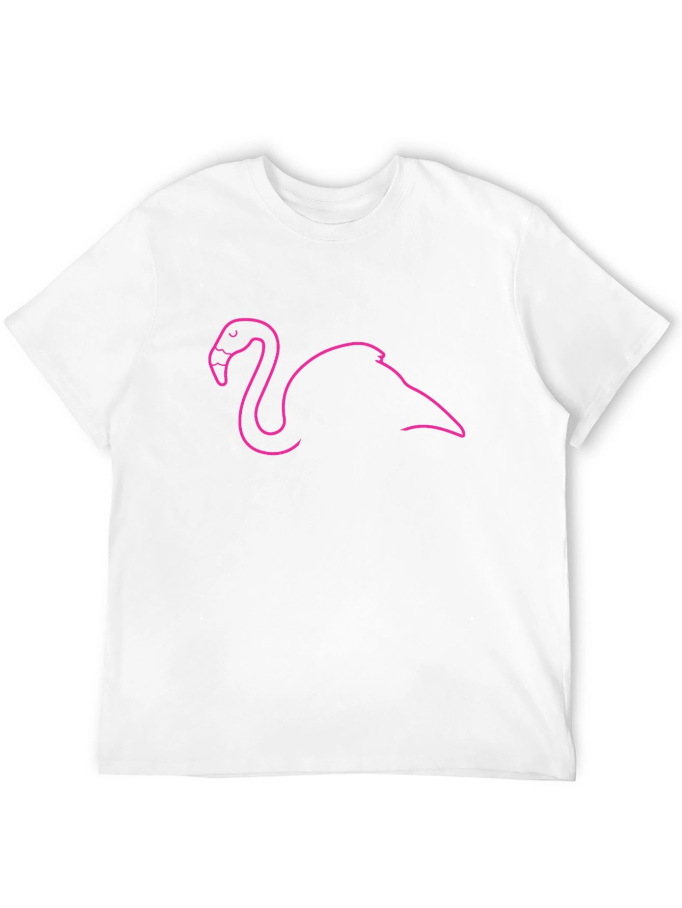 Black Black Flamingo Outline Tee - Tropical Vibes view 12