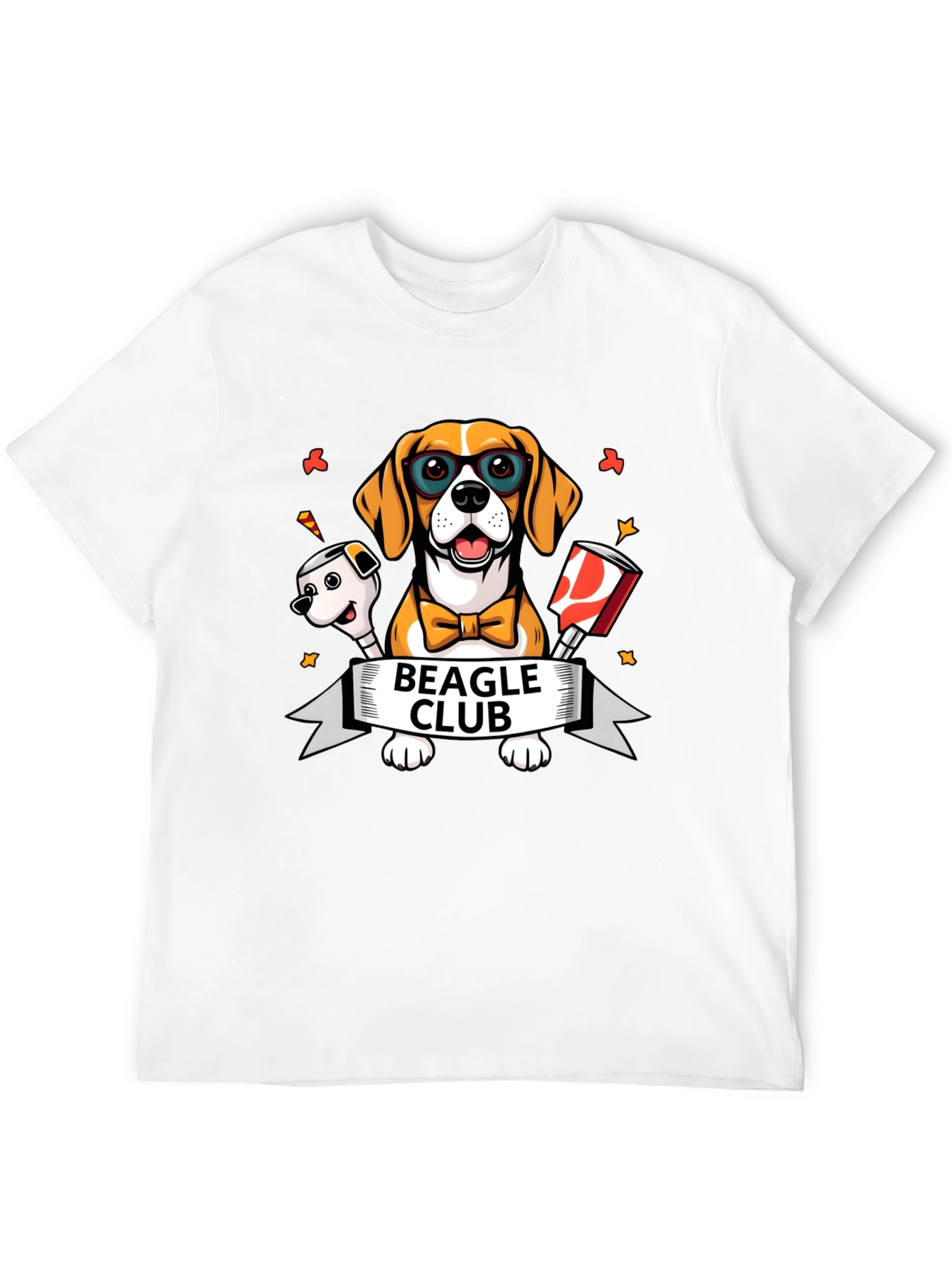 Black Beagle Club T-Shirt - Cute Dog Graphic Tee view 12