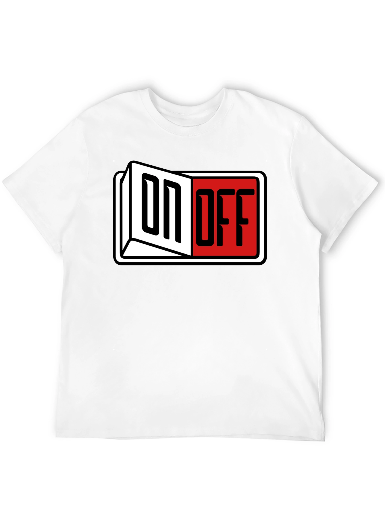 Black On Off Graphic T-Shirt view 12