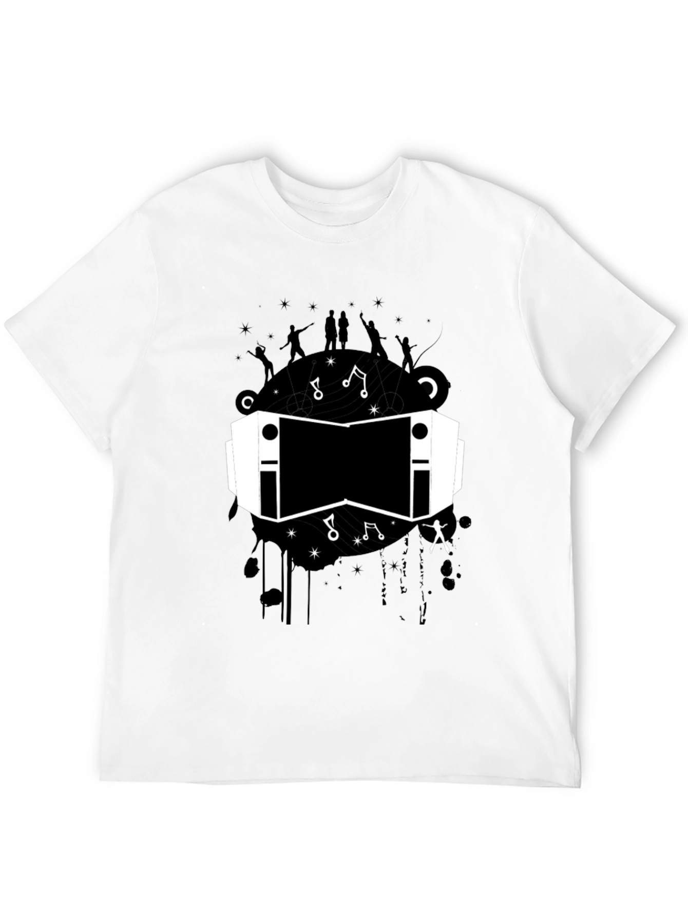 Black VR Headset Graphic Tee - Unisex Black T-Shirt view 12