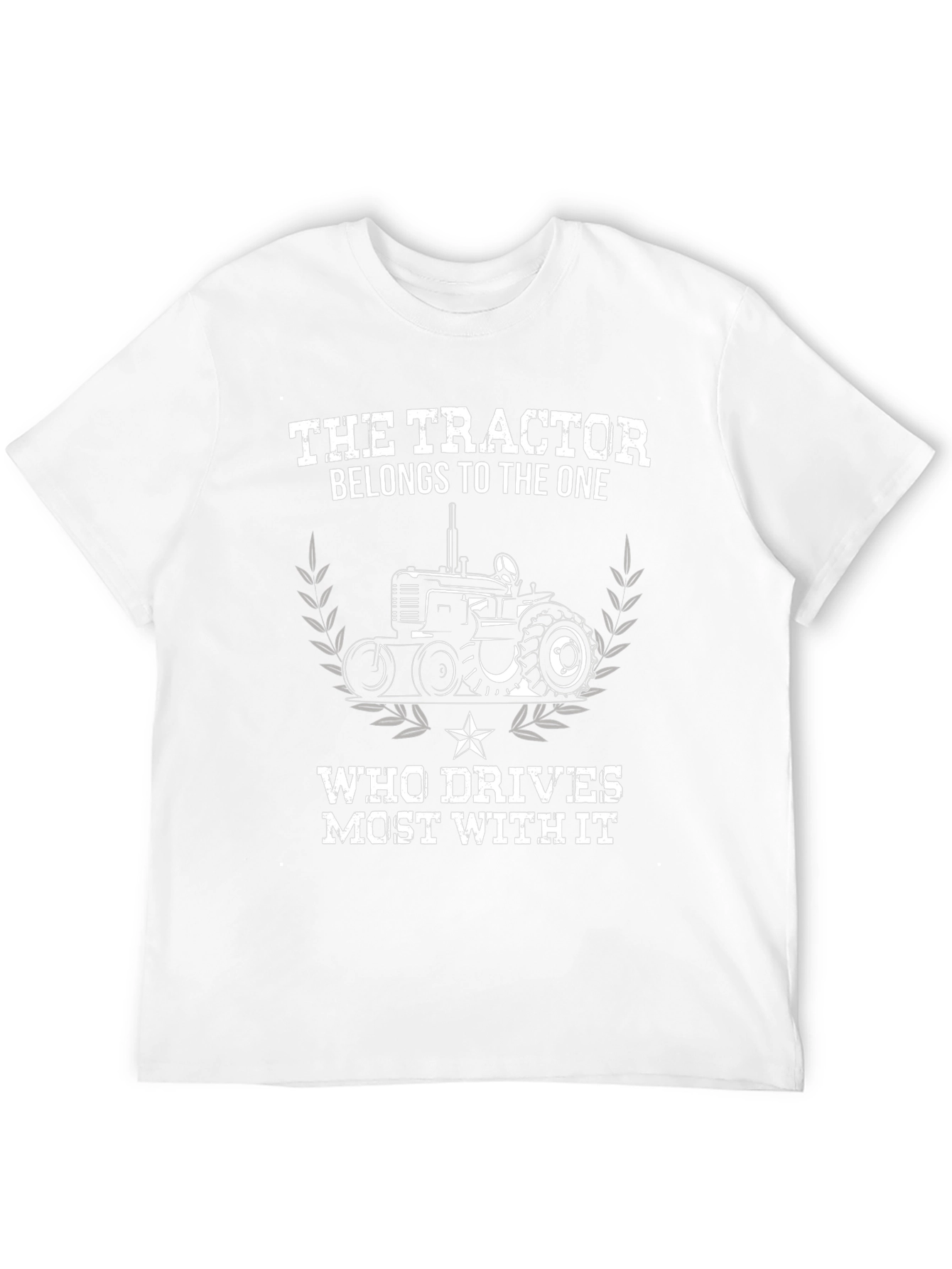The Tractor Belongs to the One T-Shirt - Black Cotton - 12