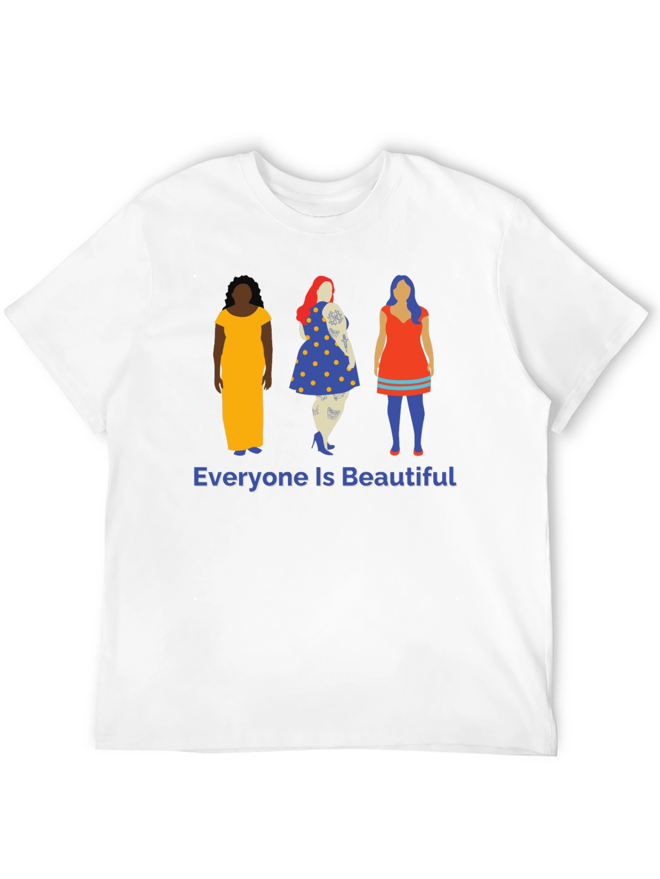 Black Everyone Is Beautiful Graphic Tee view 12