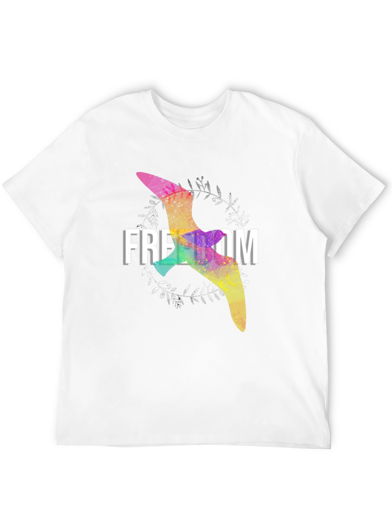 Black Freedom Bird Graphic Tee - Stylish Unisex Shirt view 12