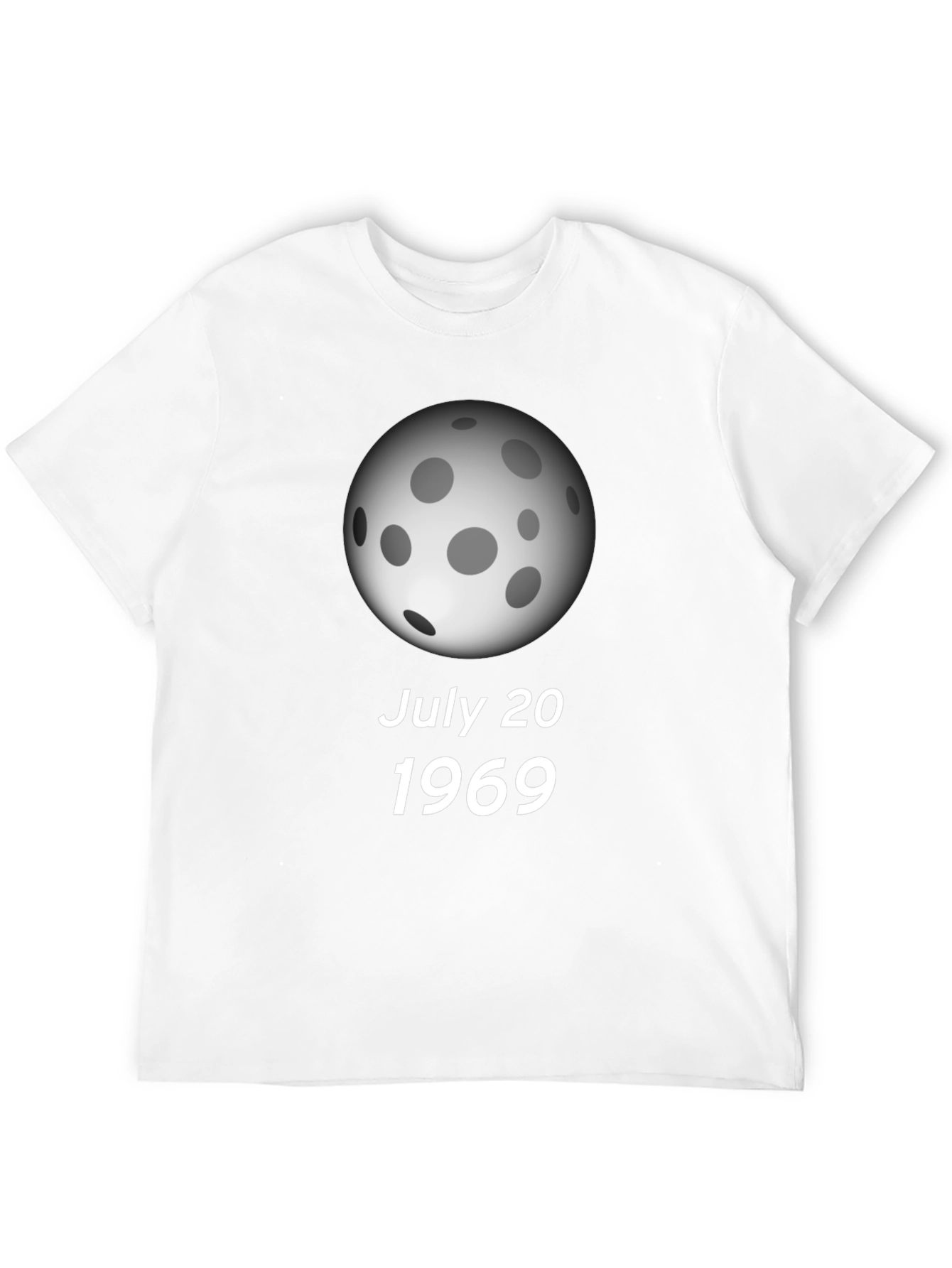 Black July 20 1969 Moon Landing Black T-Shirt view 12