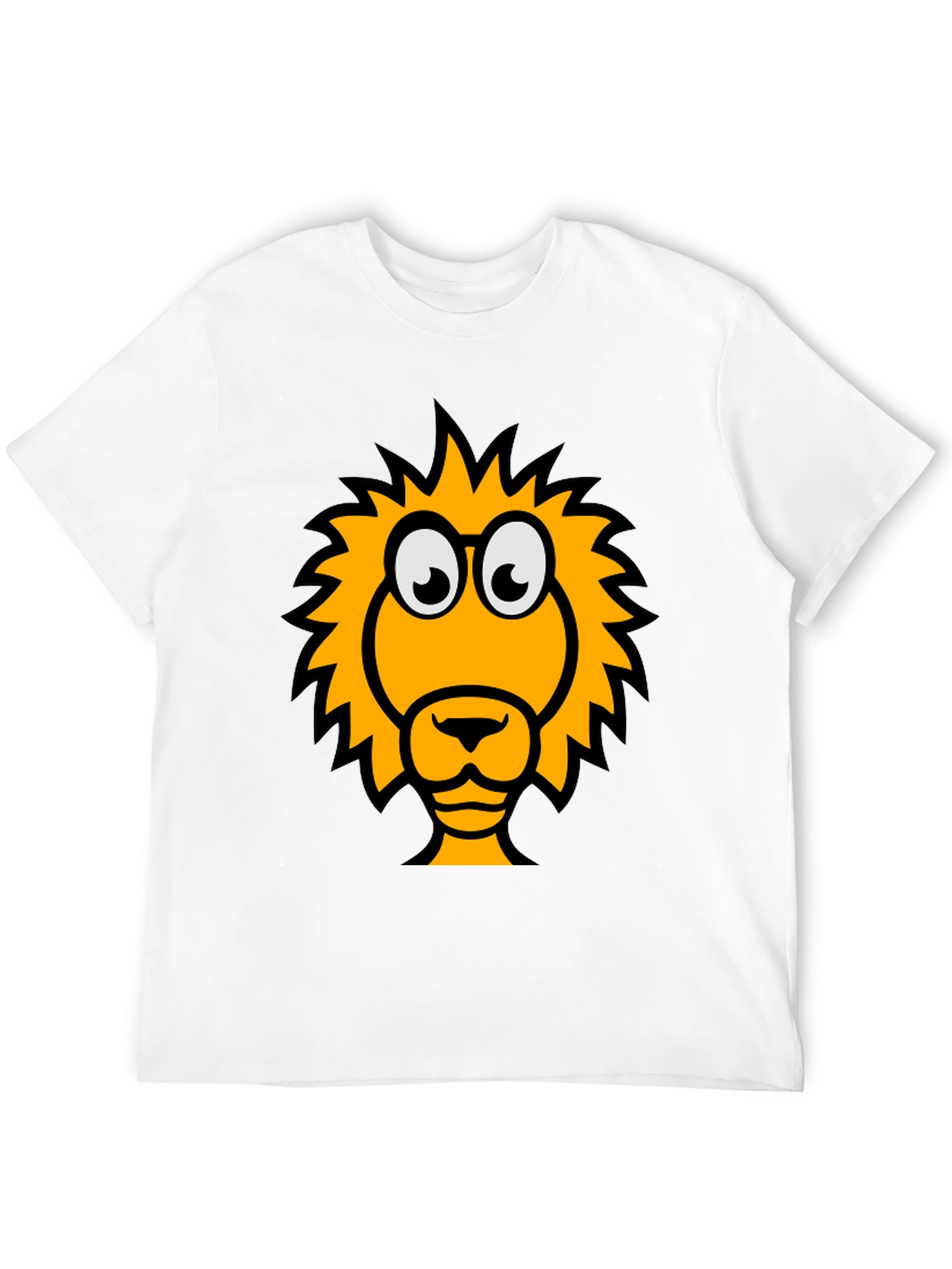 Black Lion Graphic Tee - Black Crew Neck T-Shirt view 12