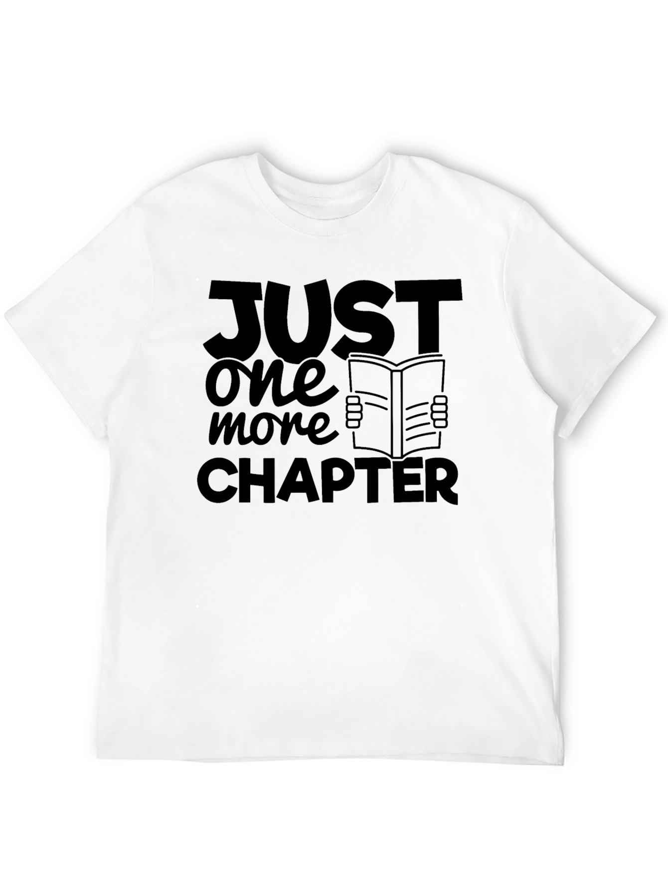 Black Just One More Chapter Black Tee - Book Lover's Shirt view 12