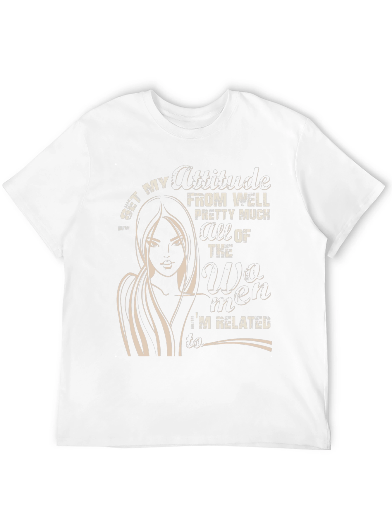 Black Attitude Women's Graphic Tee - Black view 12