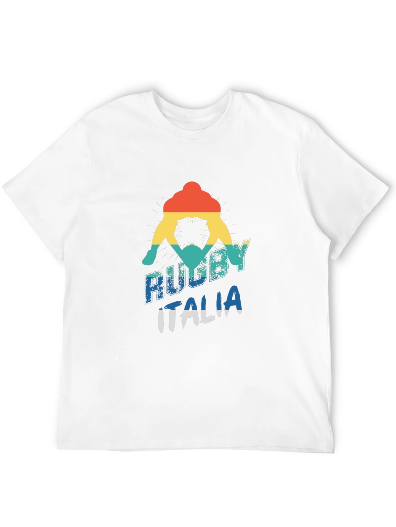 Black Rugby Italia Graphic Tee - Retro Style view 12