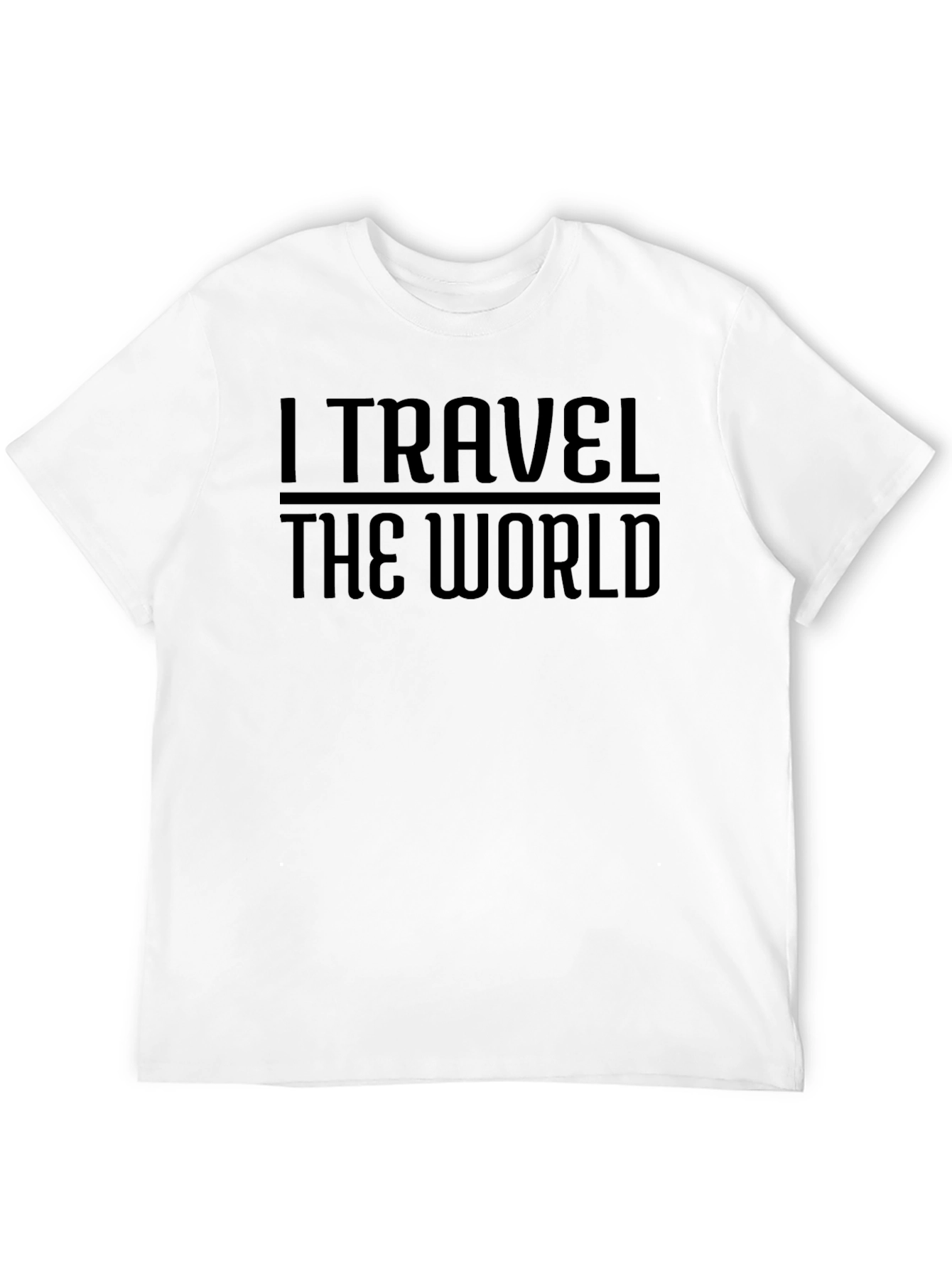 Black I Travel The World Graphic Tee - Black view 12