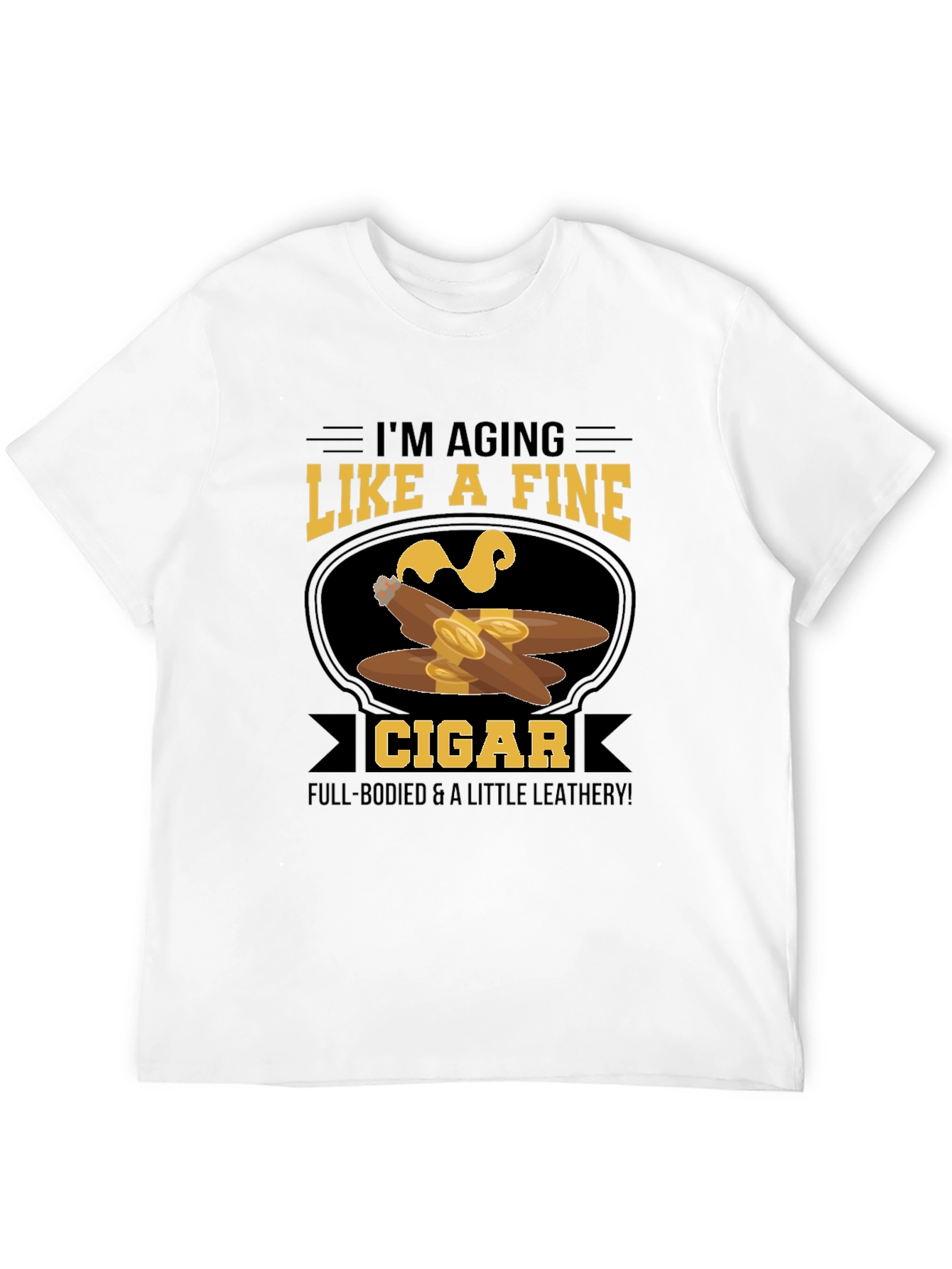 Black Aging Like a Fine Cigar T-Shirt view 12