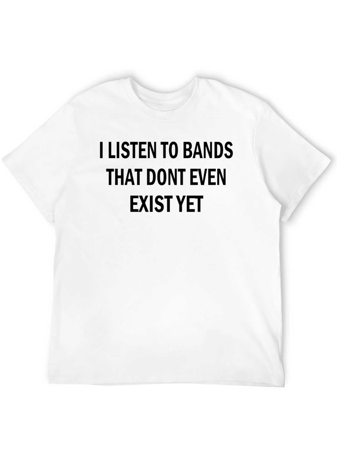 Black I Listen To Bands T-Shirt view 12