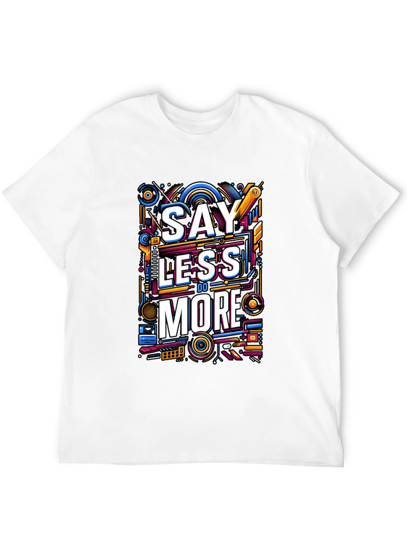 Black Say Less Do More Graphic Tee - Black view 12