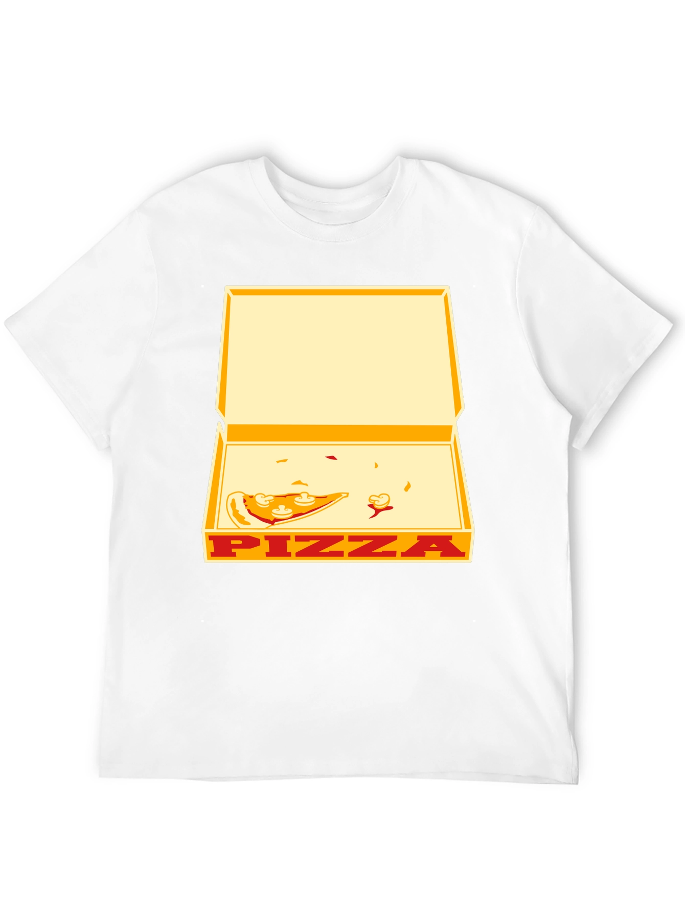 Black Pizza Box Graphic Tee - Unisex Casual T-Shirt view 12