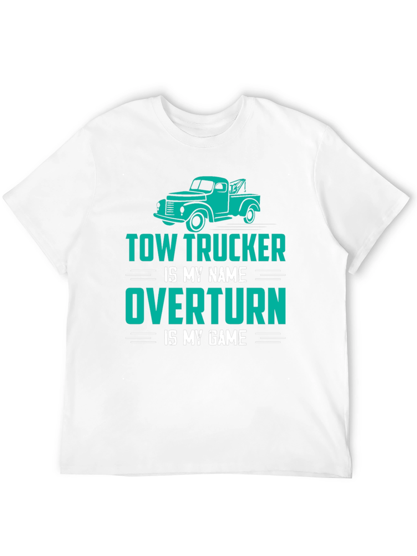 Black Tow Trucker Tee - Overtturn is My Game view 12