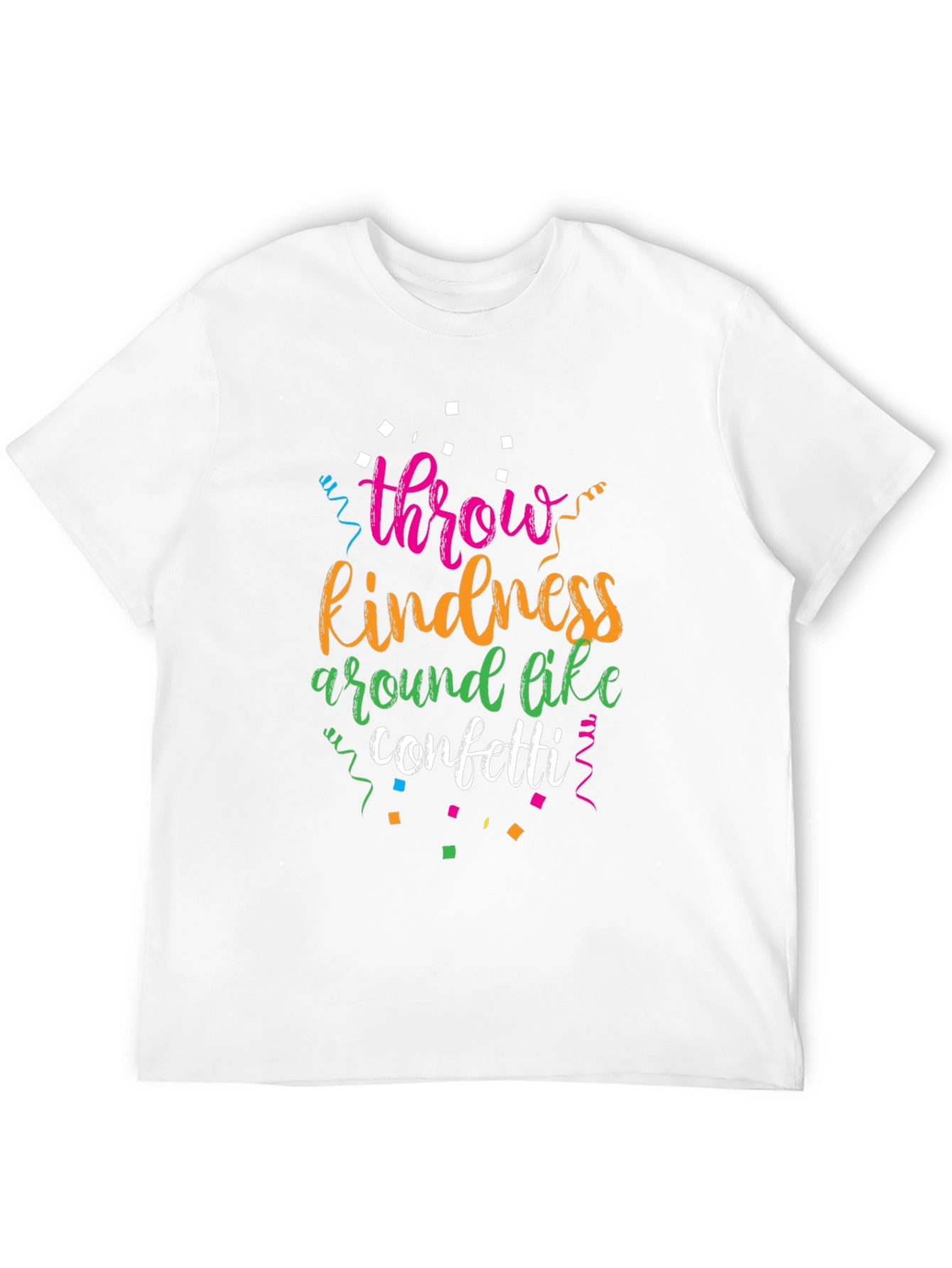 Black Throw Kindness Around Like Confetti Black T-Shirt view 12