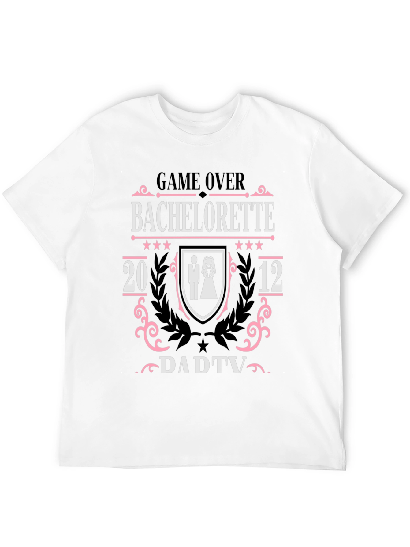 Black Game Over Bachelorette T-Shirt view 12