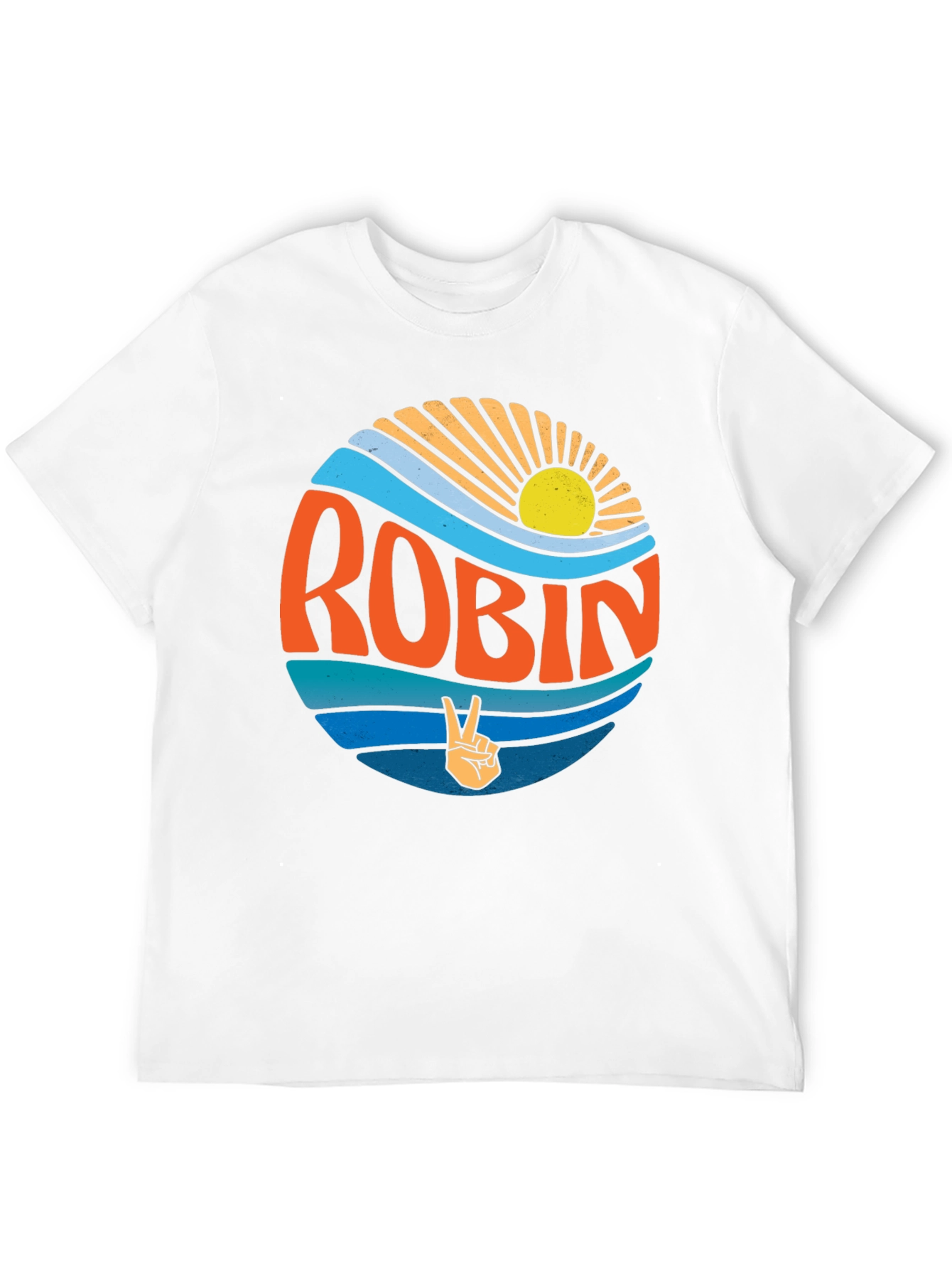 Black Robin Retro Sun & Wave T-Shirt view 12