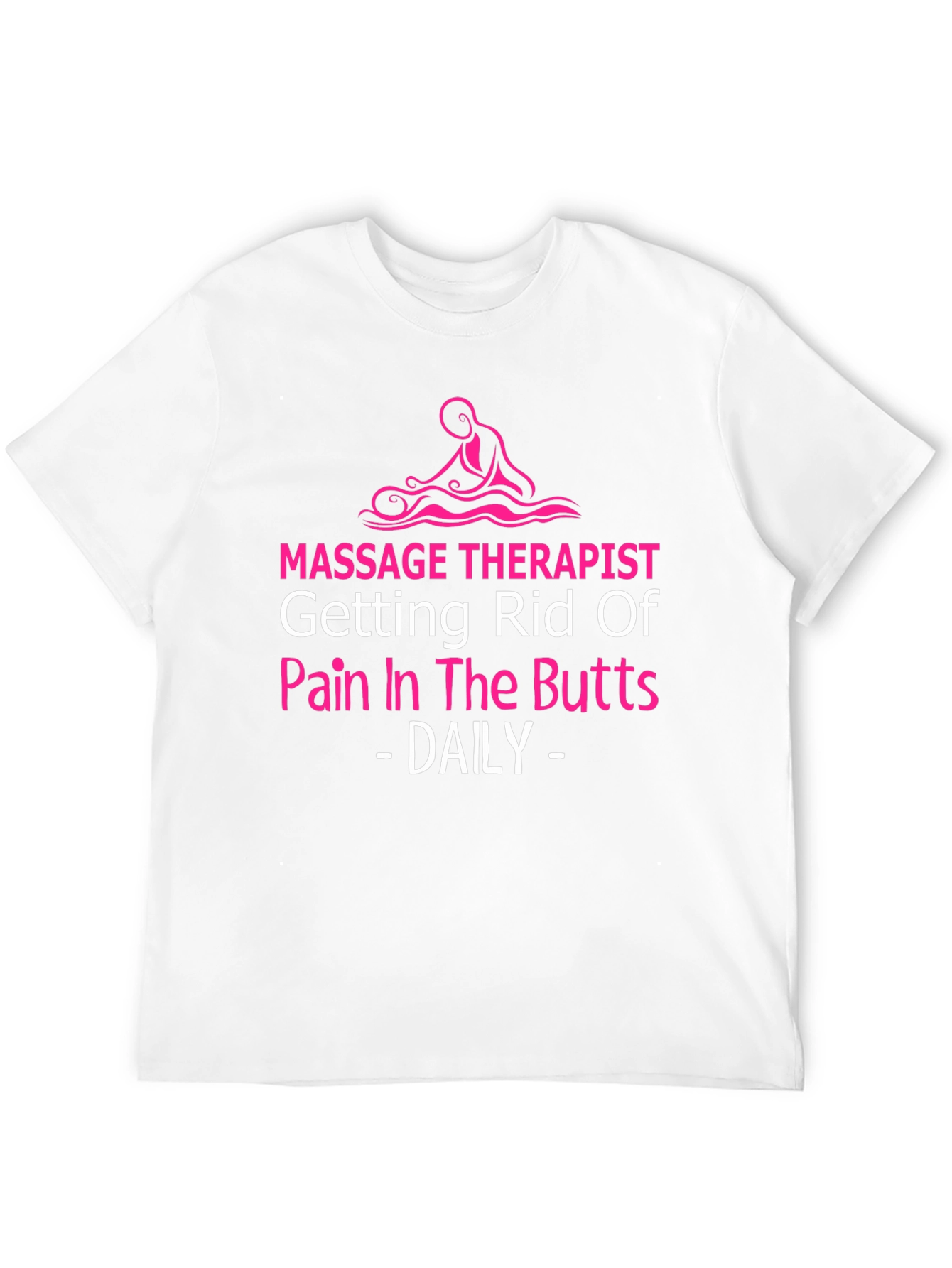 Black Massage Therapist Funny Graphic Tee view 12