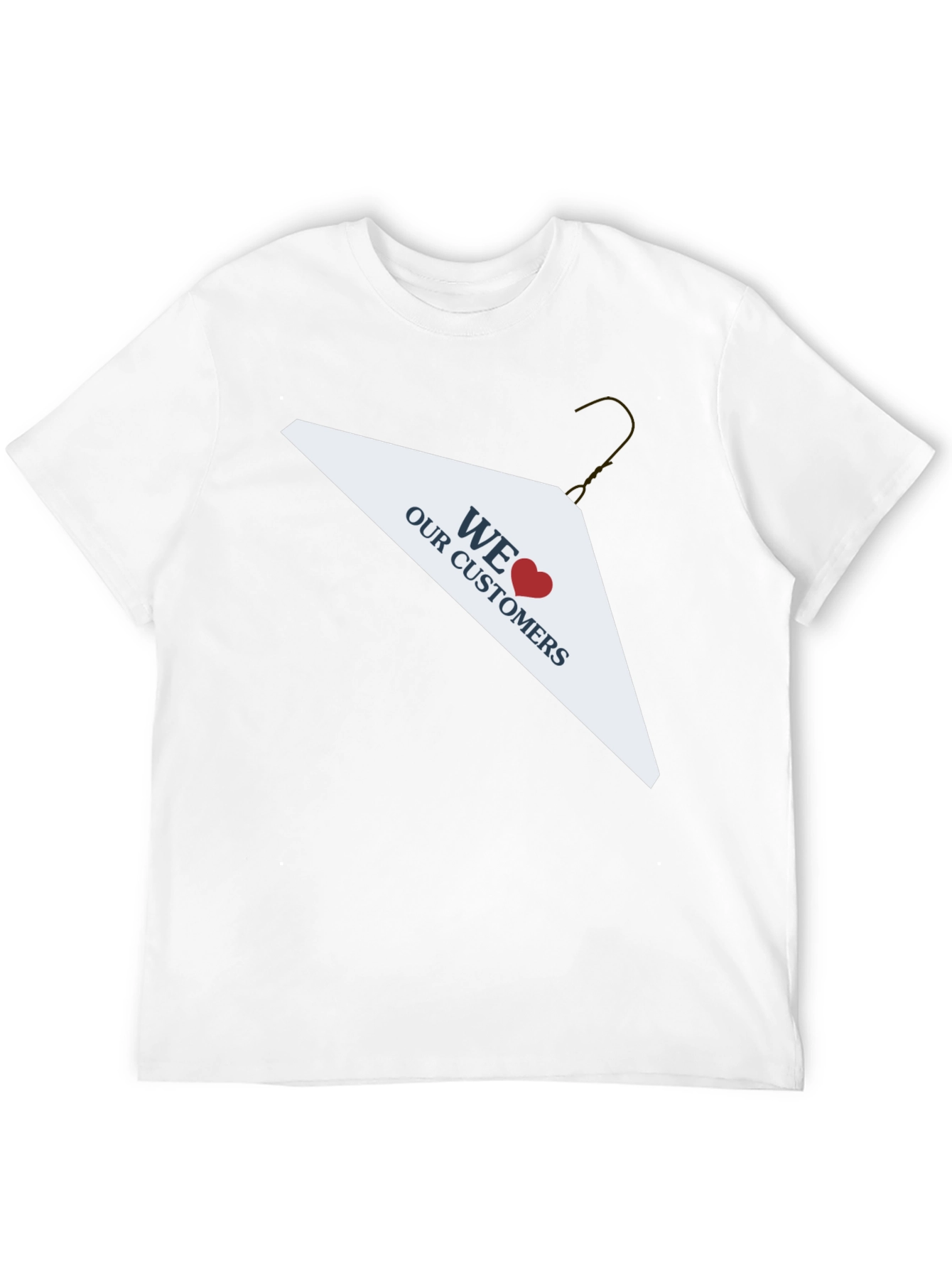 Black We Love Our Customers T-Shirt view 12