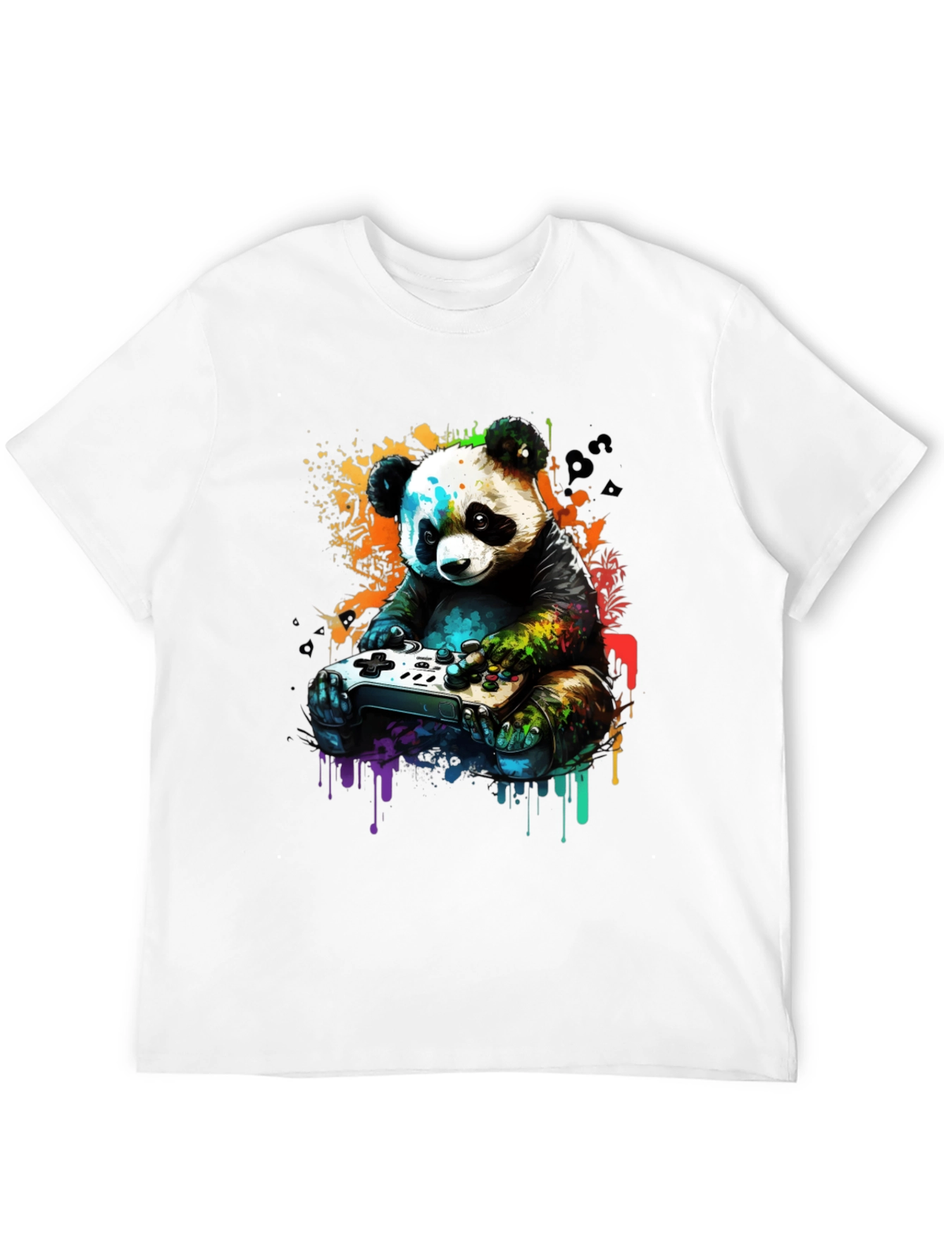 Black Gamer Panda Graphic Tee - Unique Design, Comfortable Fit view 12