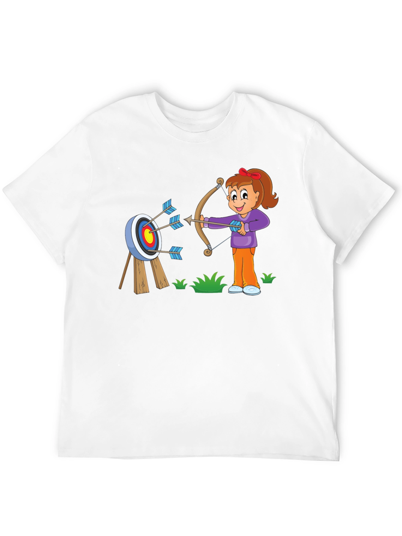 Black Archery Cartoon T-Shirt view 12