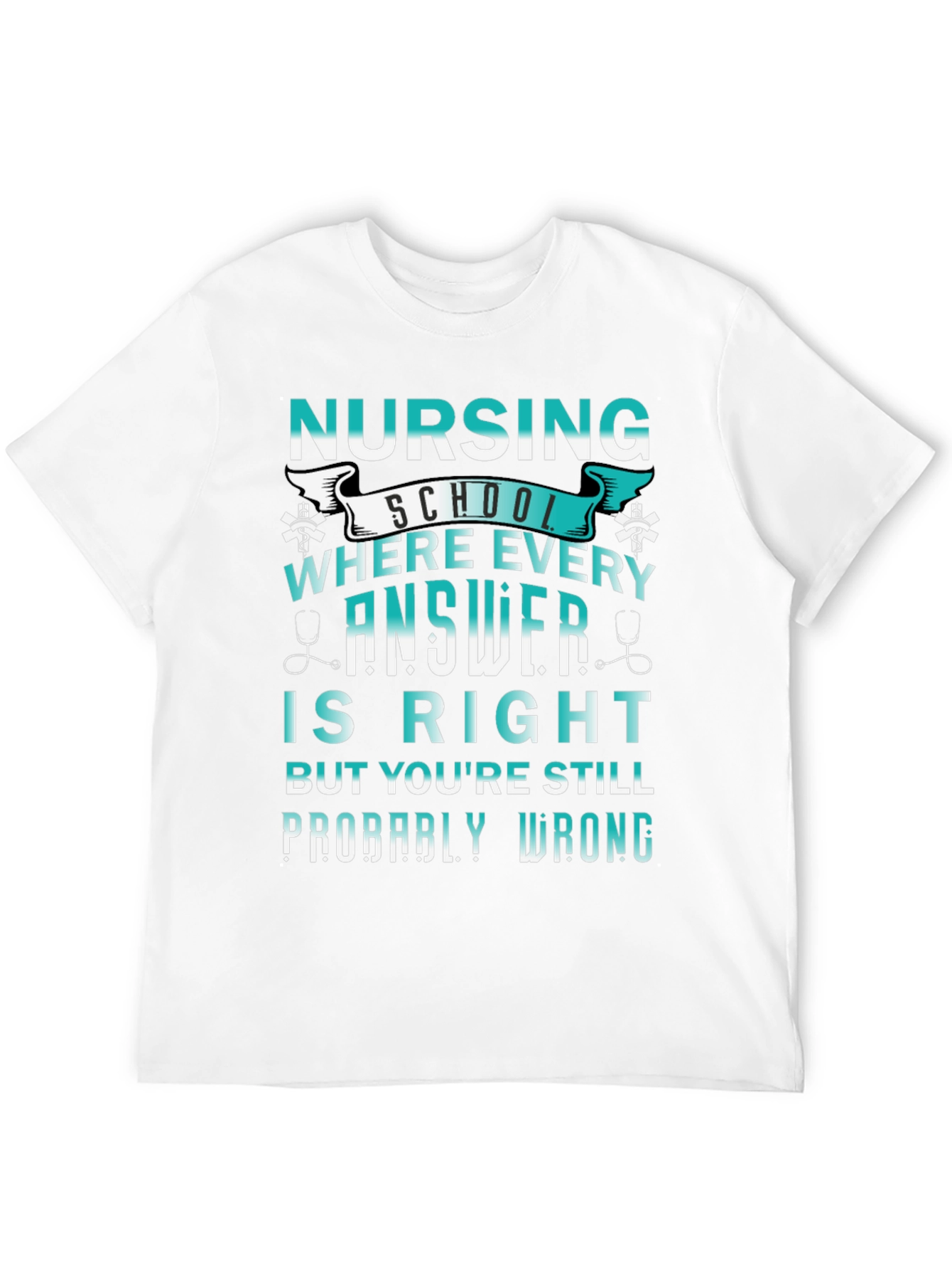 Black Nursing School: Every Answer Is Right Tee view 12